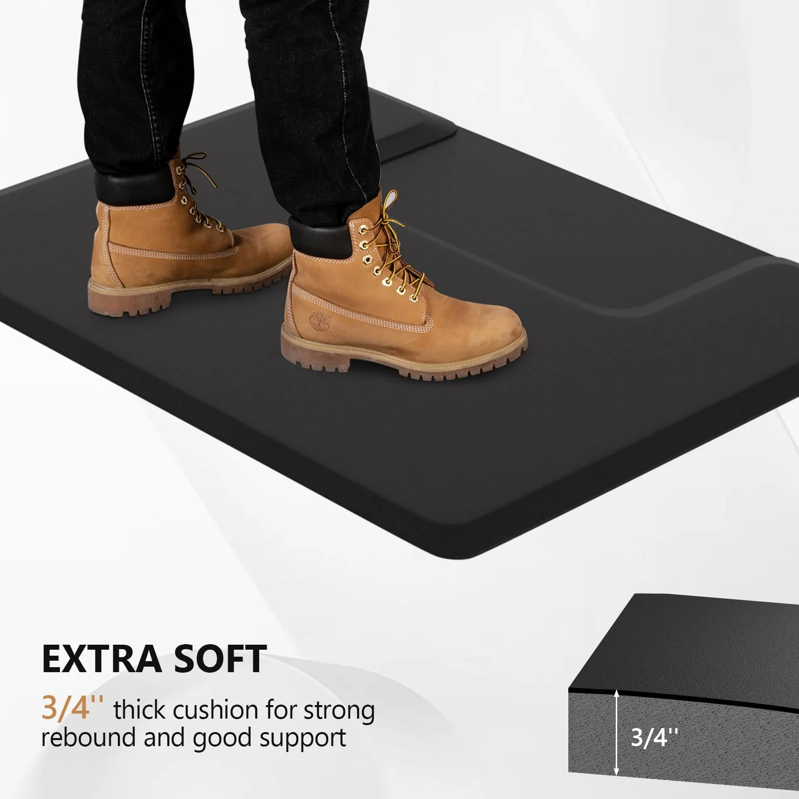 OmySalon Rectangle Anti Fatigue Mat Salon Barber Mat for Square Base Styling Chair 1/2in 3/4in Thick - Image 12