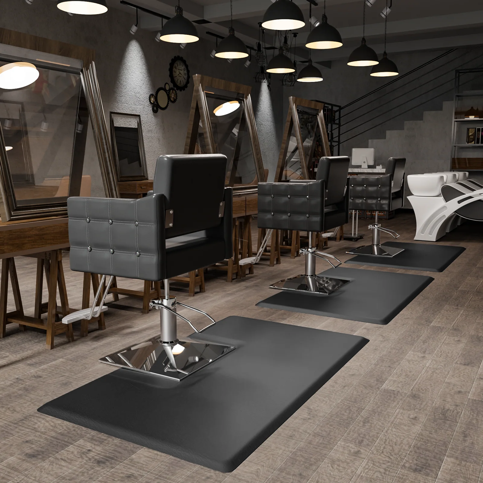 OmySalon Rectangle Anti Fatigue Mat Salon Barber Mat for Square Base Styling Chair 1/2in 3/4in Thick - Image 24