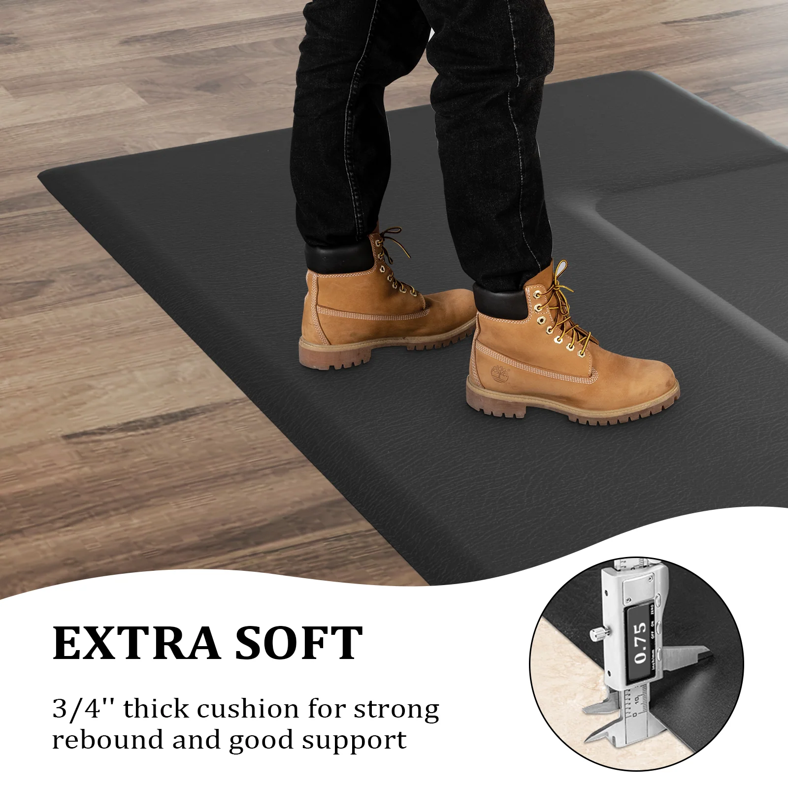OmySalon Rectangle Anti Fatigue Mat Salon Barber Mat for Square Base Styling Chair 1/2in 3/4in Thick - Image 28