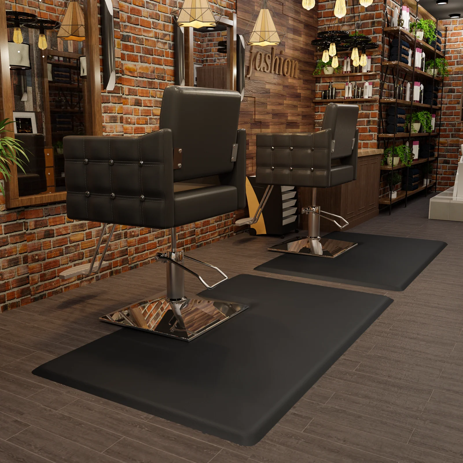 OmySalon Rectangle Anti Fatigue Mat Salon Barber Mat for Square Base Styling Chair 1/2in 3/4in Thick - Image 33
