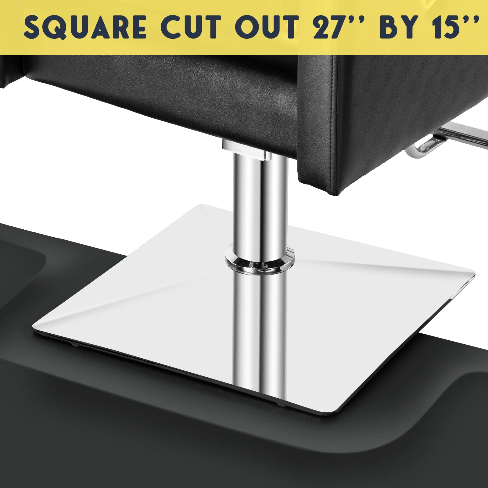 OmySalon Rectangle Anti Fatigue Mat Salon Barber Mat for Square Base Styling Chair 1/2in 3/4in Thick - Image 6