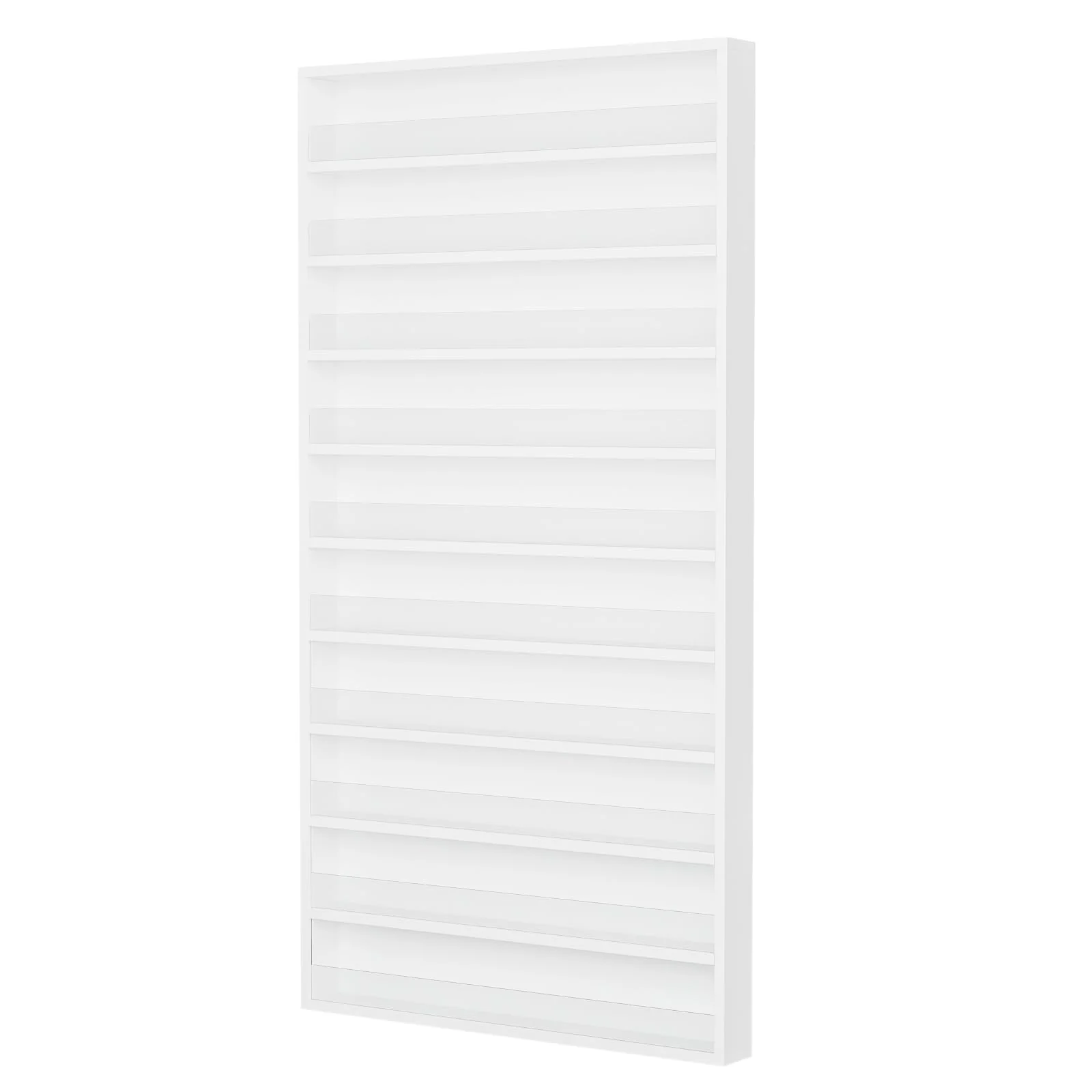 OmySalon 10 Layers Wall Mount Nail Polish Organizer Rack w/Acrylic Baffle - Image 4