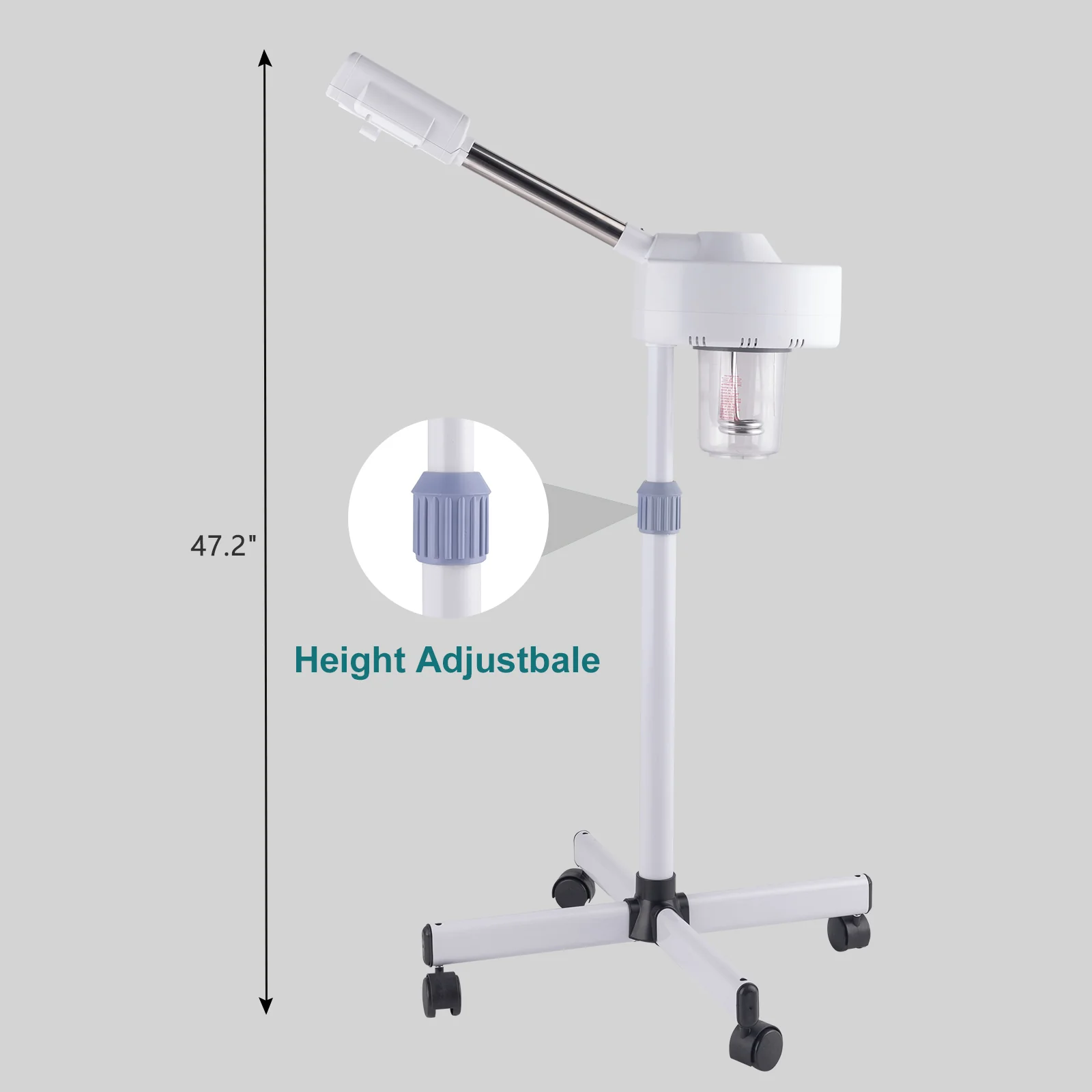 OmySalon 2 in 1 Professional Touch Screen Facial Steamer with 5X Magnifying Lamp - Image 9