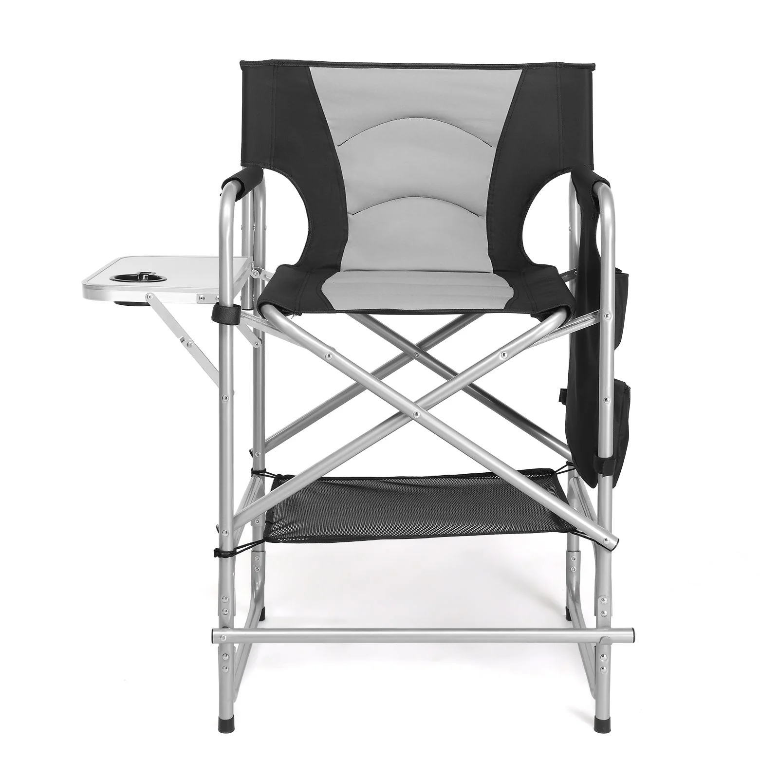 OmySalon Portable Folding Director Chair Makeup Artist Chair with Side Table 22in/26in/30in - Image 14