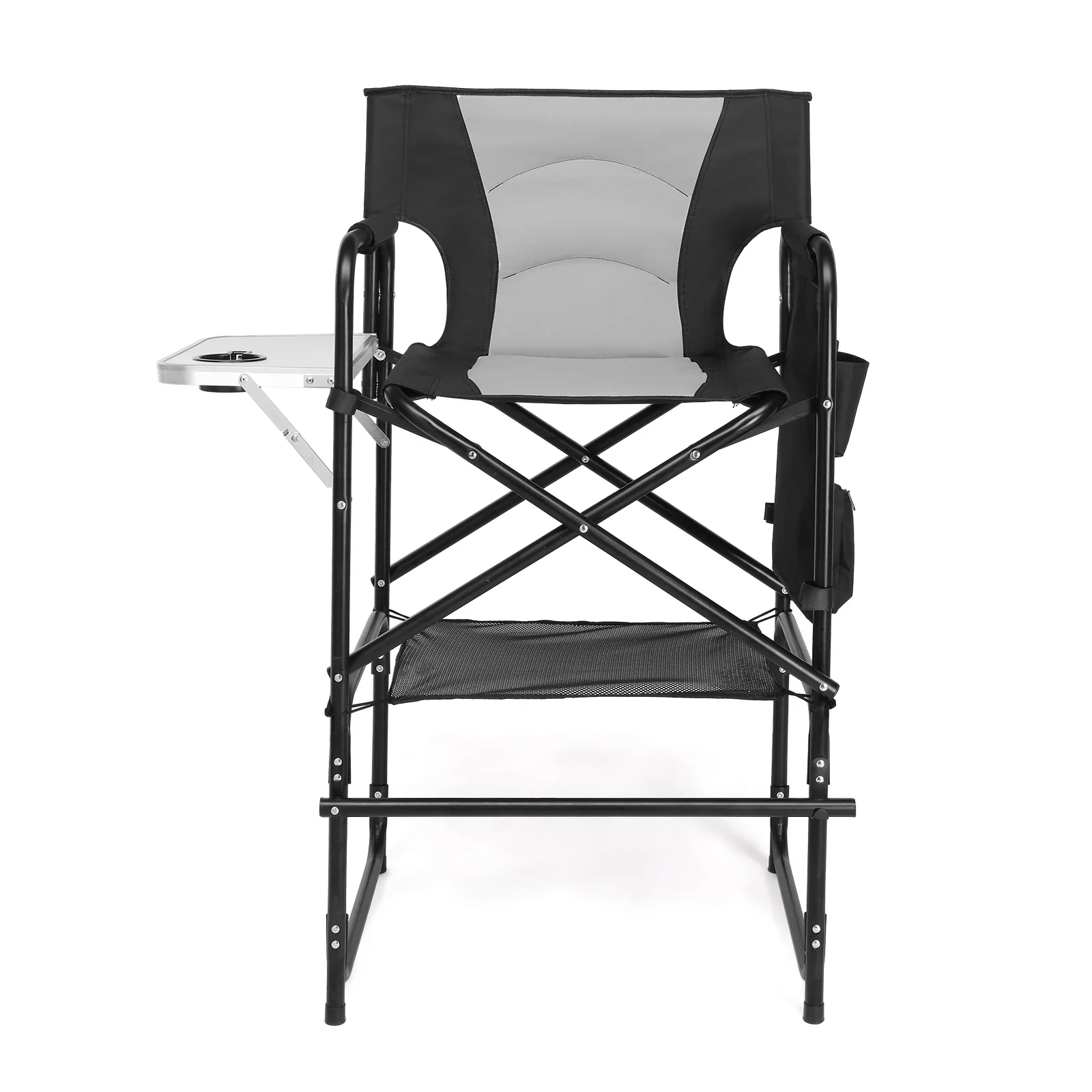 OmySalon Portable Folding Director Chair Makeup Artist Chair with Side Table 22in/26in/30in - Image 25