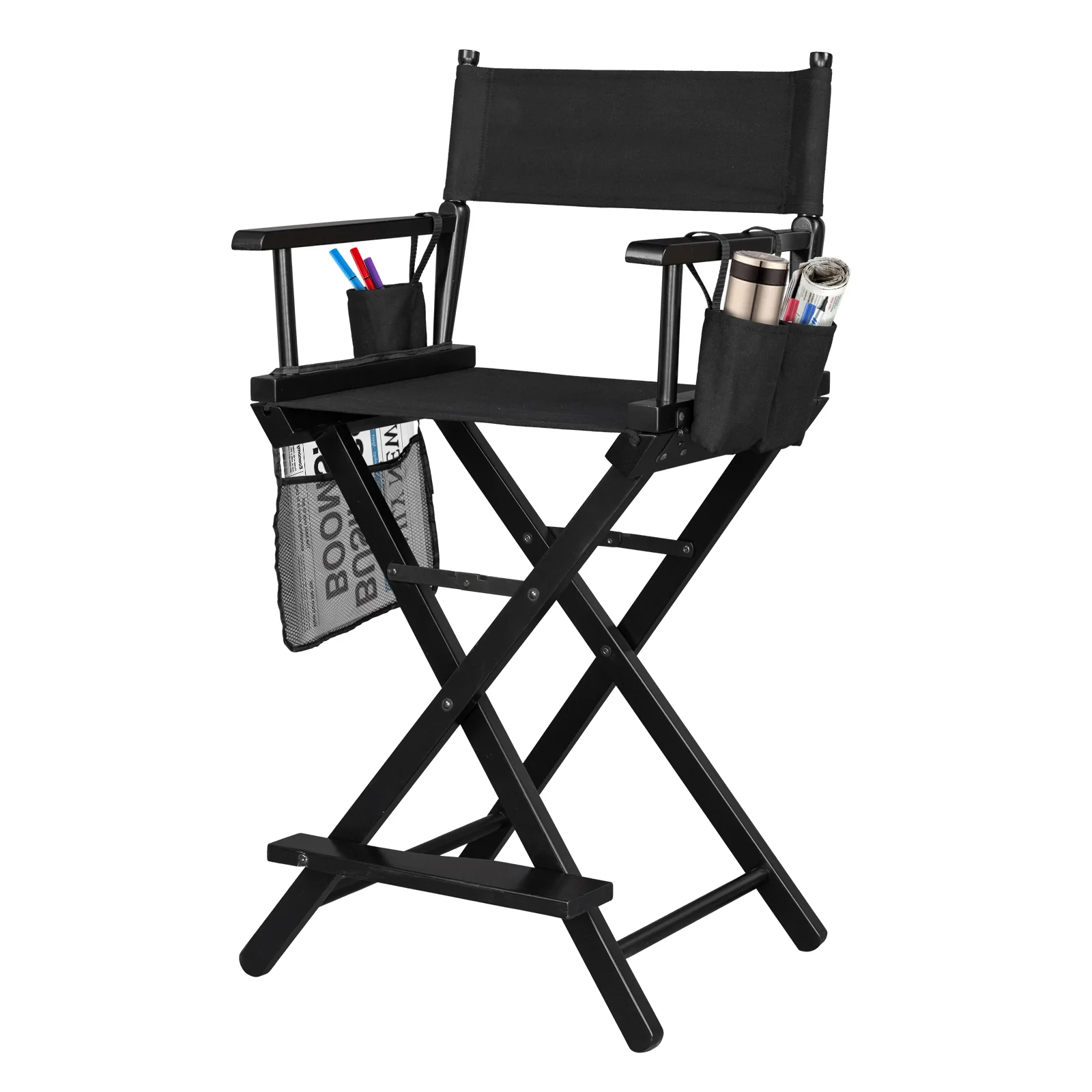 Omysalon 24in Director Chair Folding Artist Makeup Chair - Image 7