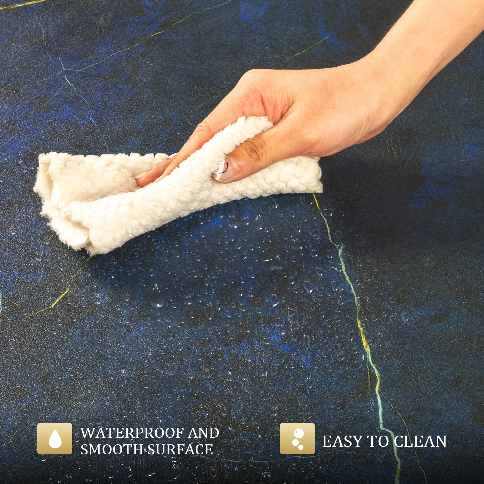 OmySalon 3'x5' Semi Circle Salon Anti Fatigue Mat with Round Cutout 5/8" Thick - Image 17