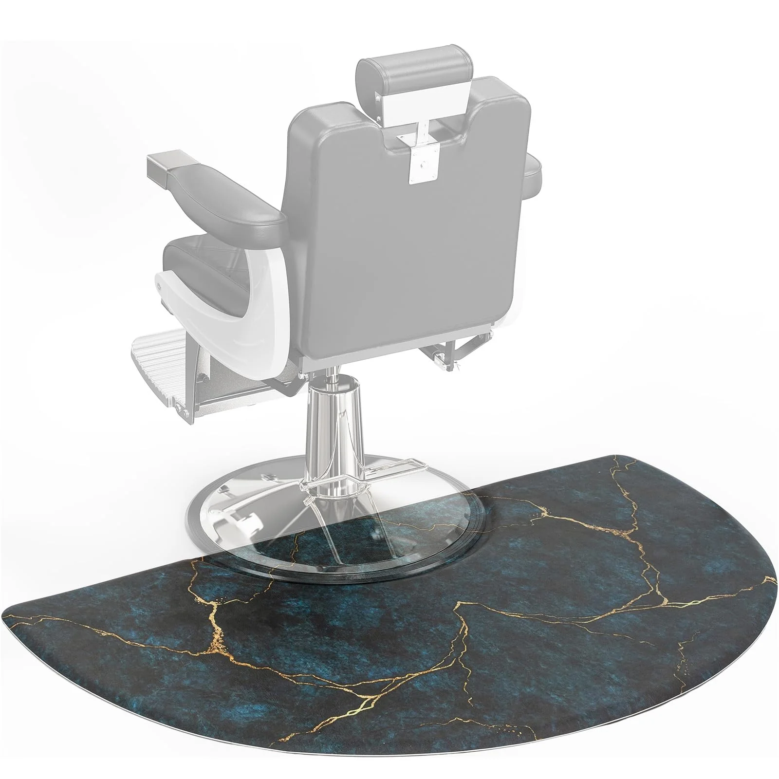 OmySalon 3'x5' Semi Circle Salon Anti Fatigue Mat with Round Cutout 5/8" Thick - Image 20