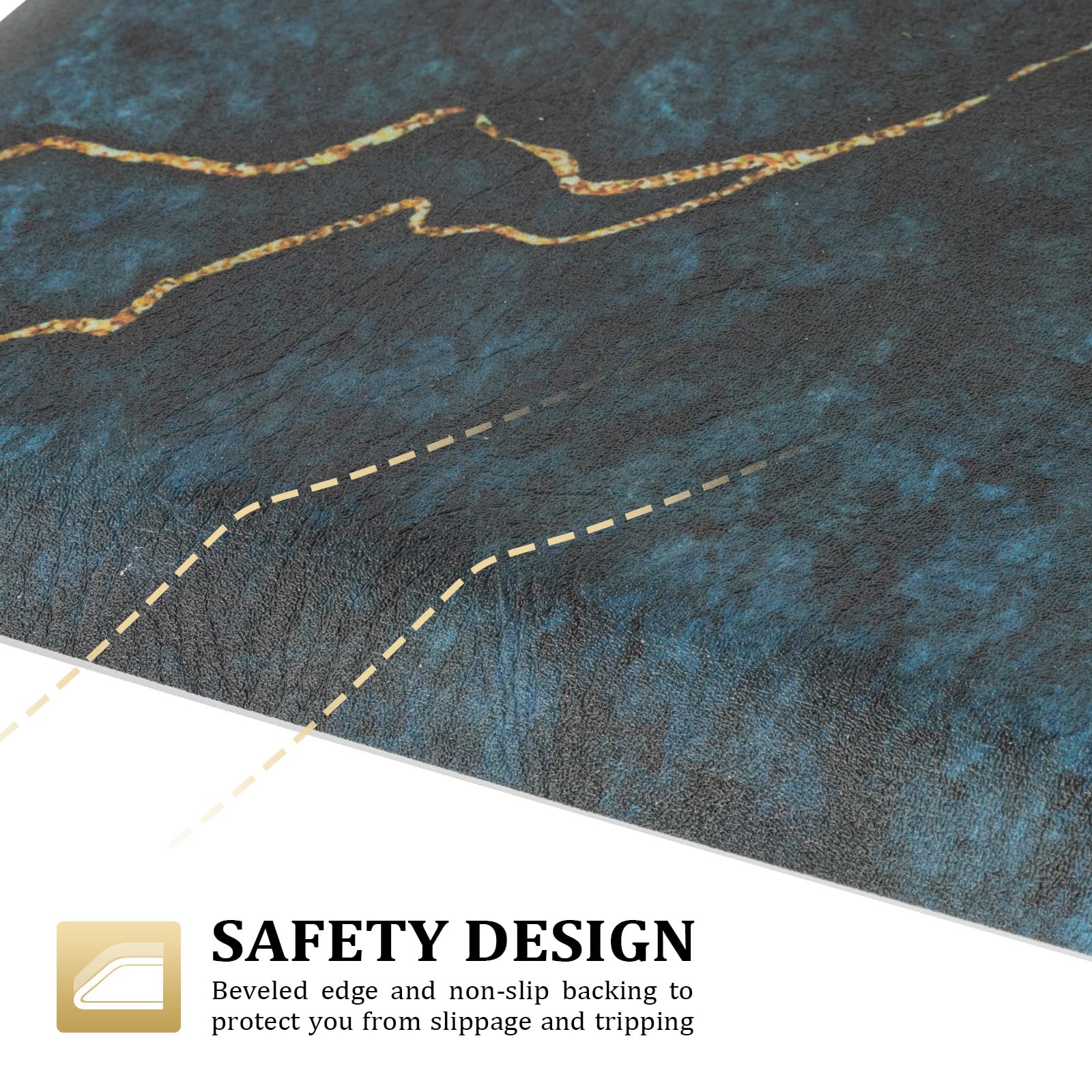 OmySalon 3'x5' Semi Circle Salon Anti Fatigue Mat with Round Cutout 5/8" Thick - Image 26