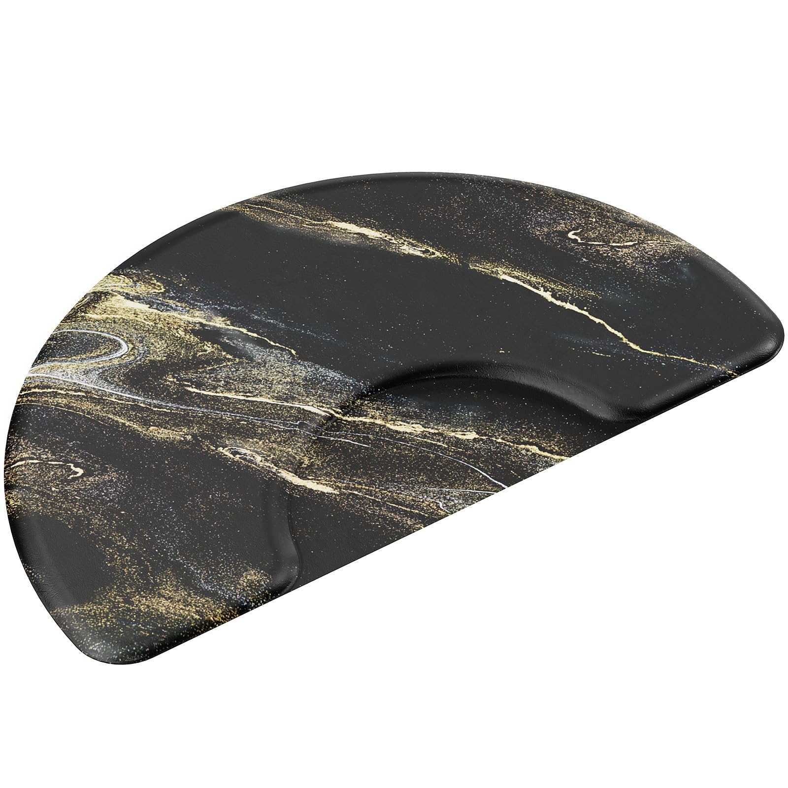 OmySalon 3'x5' Semi Circle Salon Anti Fatigue Mat with Round Cutout 5/8" Thick - Image 51