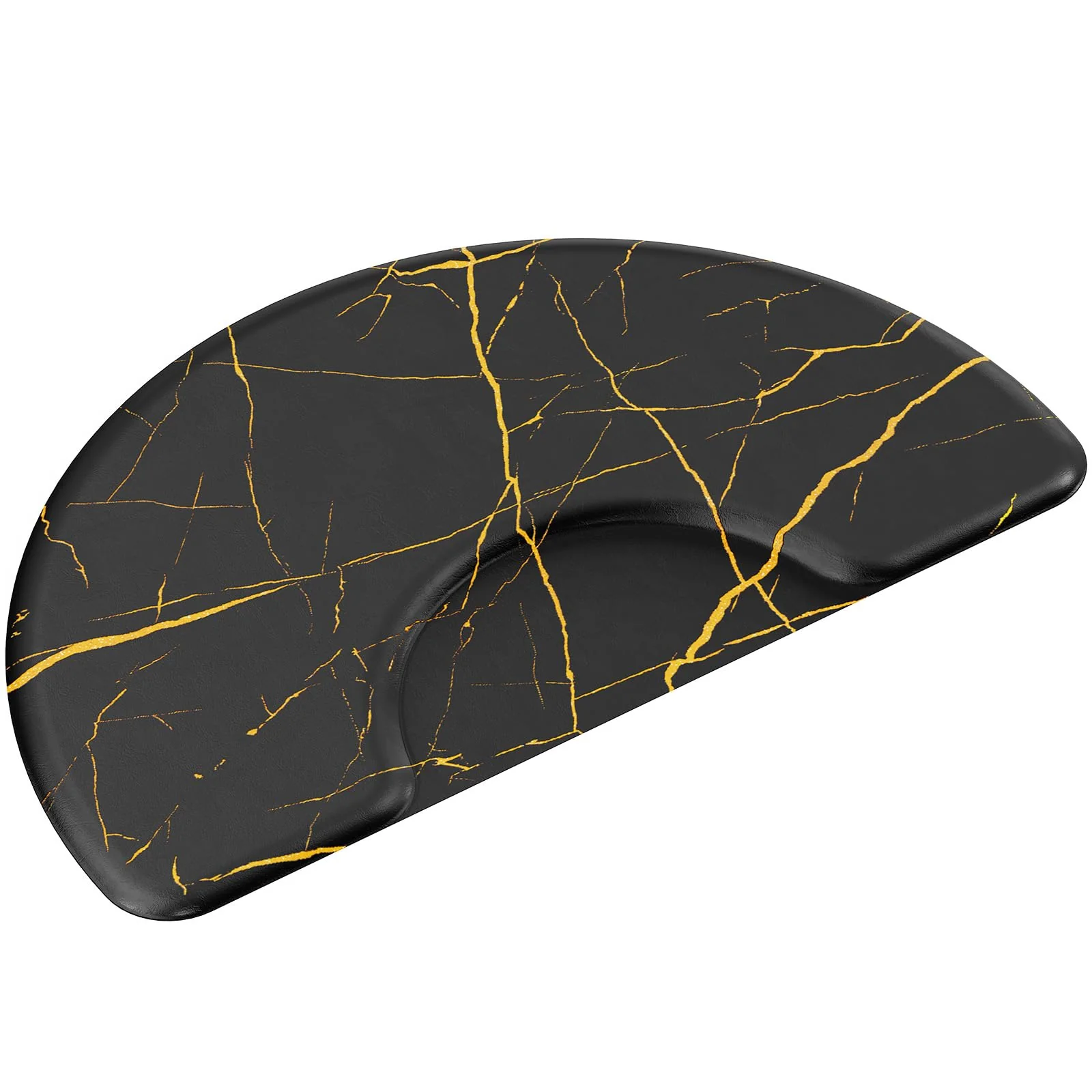 OmySalon 3'x5' Semi Circle Salon Anti Fatigue Mat with Round Cutout 5/8" Thick - Image 59