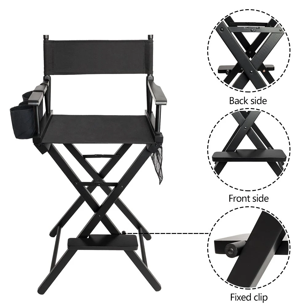 Omysalon 31in Director Chair Folding Artist Makeup Chair - Image 3