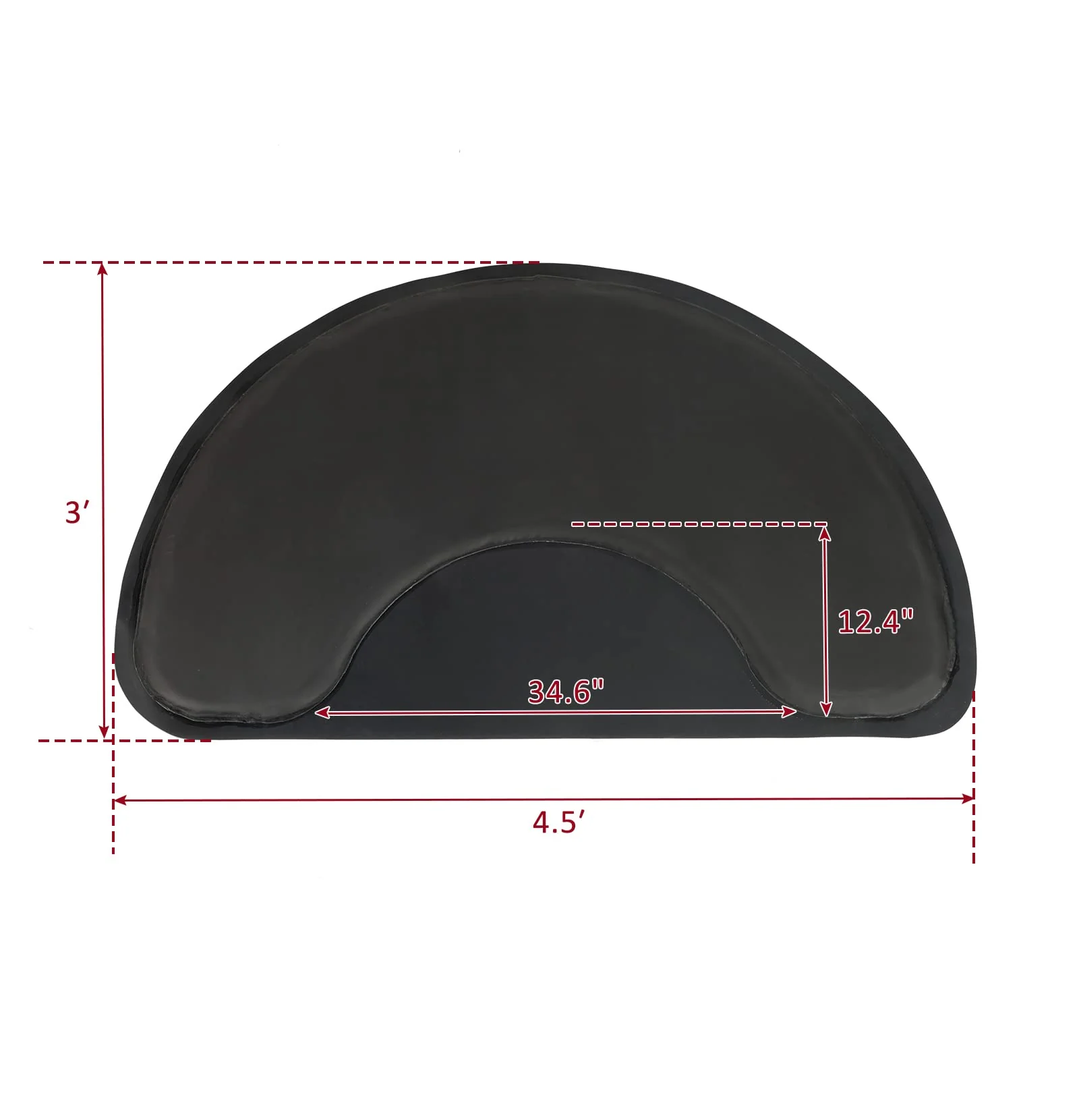 OmySalon 3ft x 4.5ft Salon Anti Fatigue Mat 1/2" Thick Rectangle/Round - Image 13