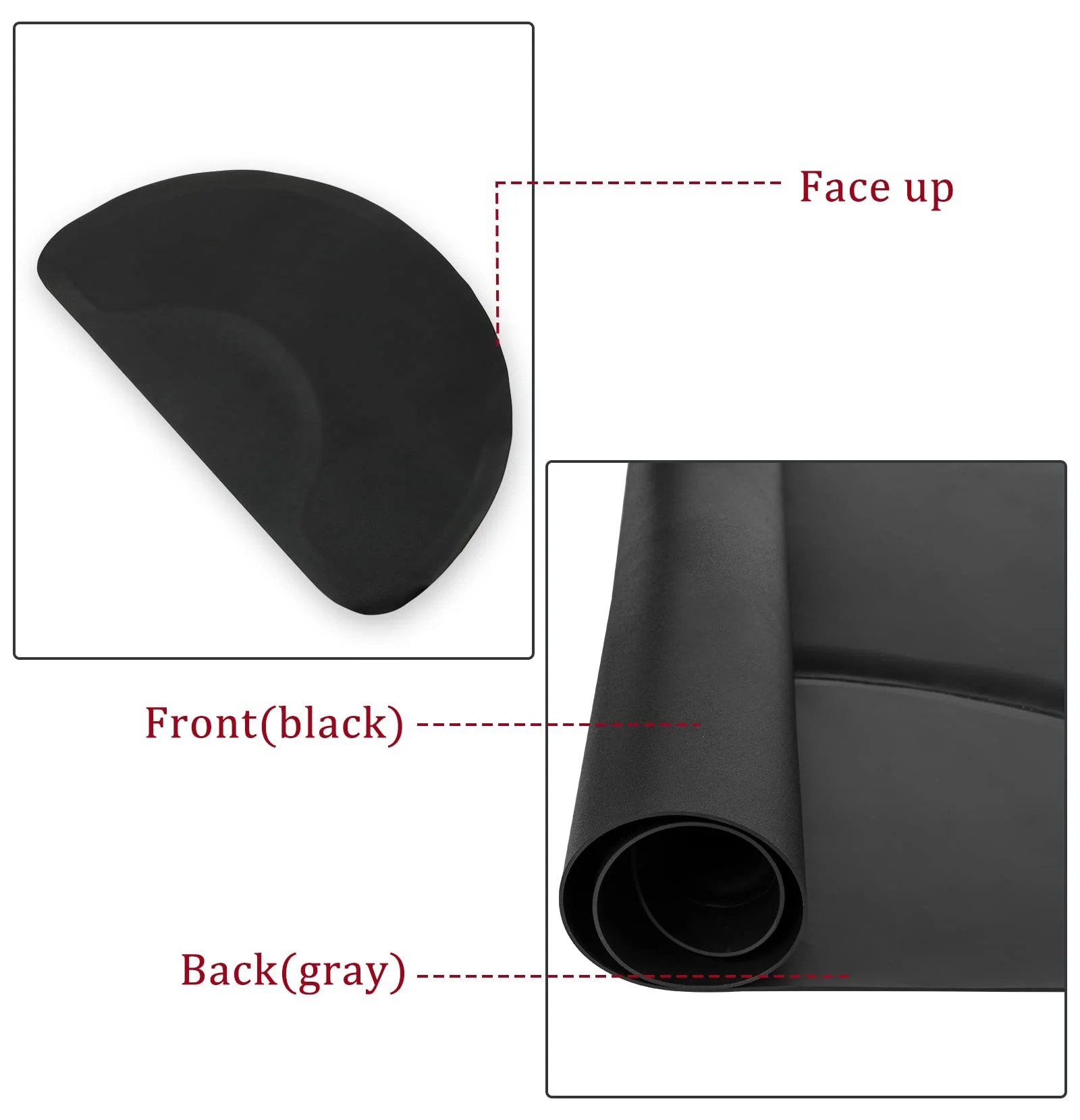 OmySalon 3ft x 4.5ft Salon Anti Fatigue Mat 1/2" Thick Rectangle/Round - Image 18