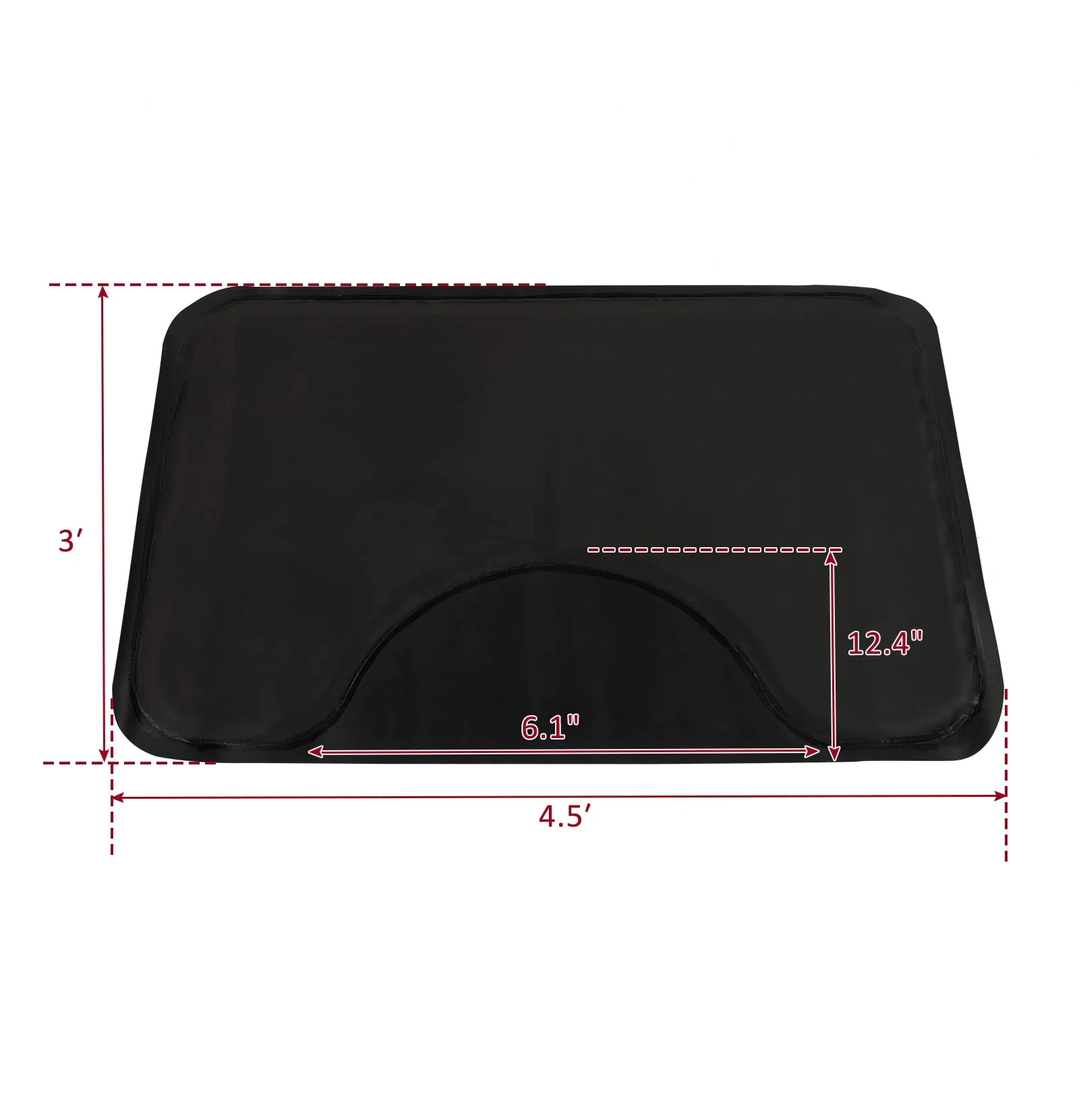 OmySalon 3ft x 4.5ft Salon Anti Fatigue Mat 1/2" Thick Rectangle/Round - Image 3