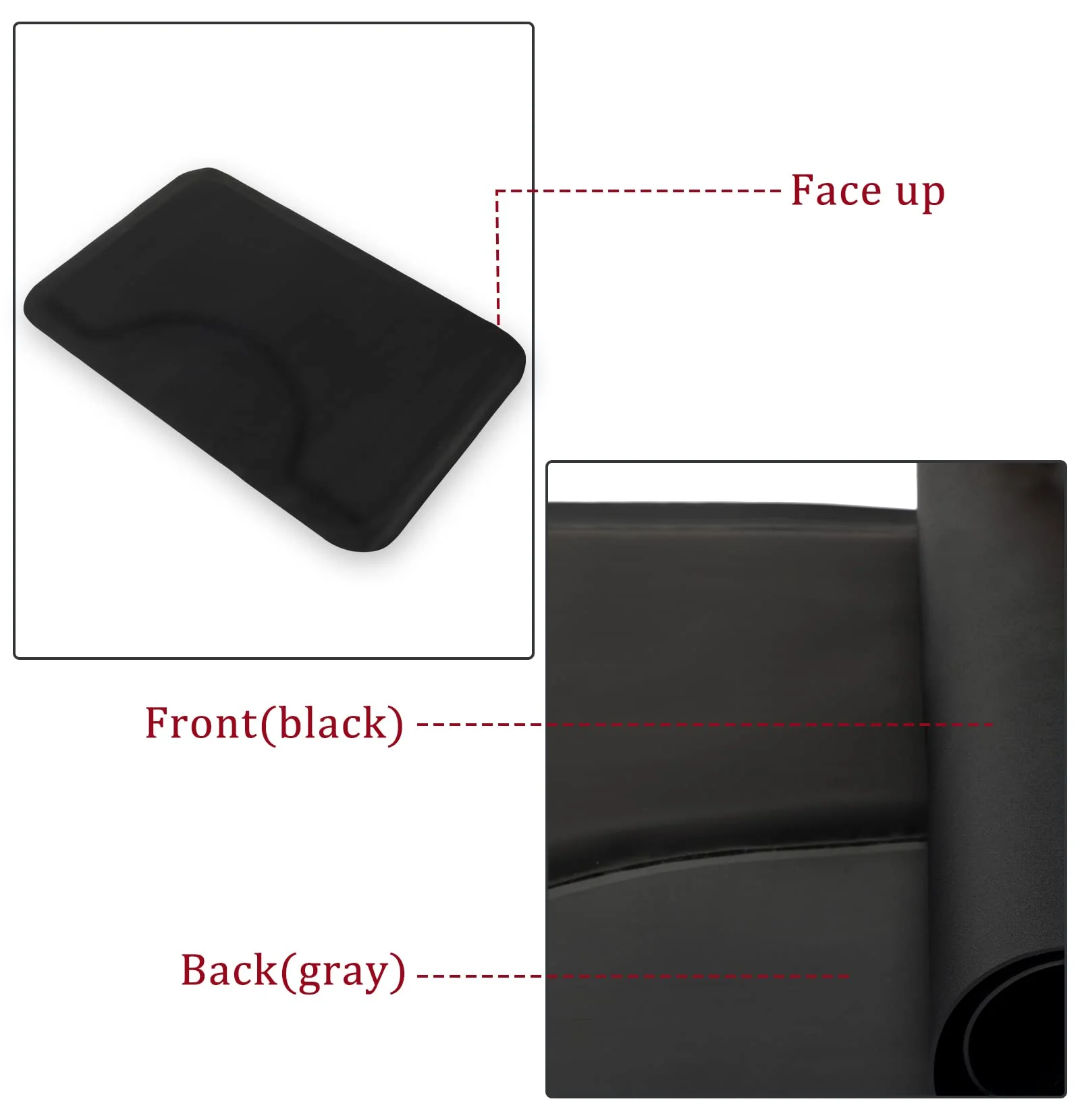 OmySalon 3ft x 4.5ft Salon Anti Fatigue Mat 1/2" Thick Rectangle/Round - Image 8