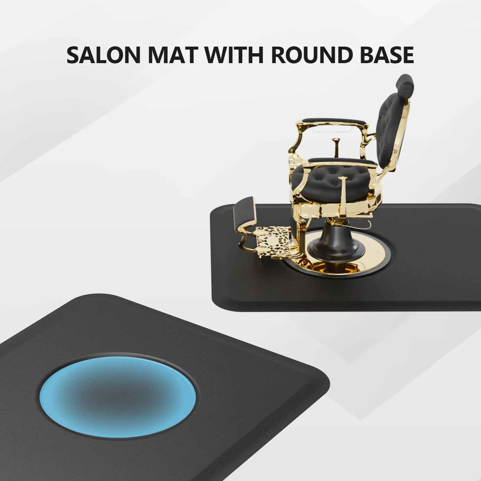 OmySalon 4’x 5’ Salon Mat Barber Floor Mat for Round Base 1/2in 5/8in Thick - Image 13
