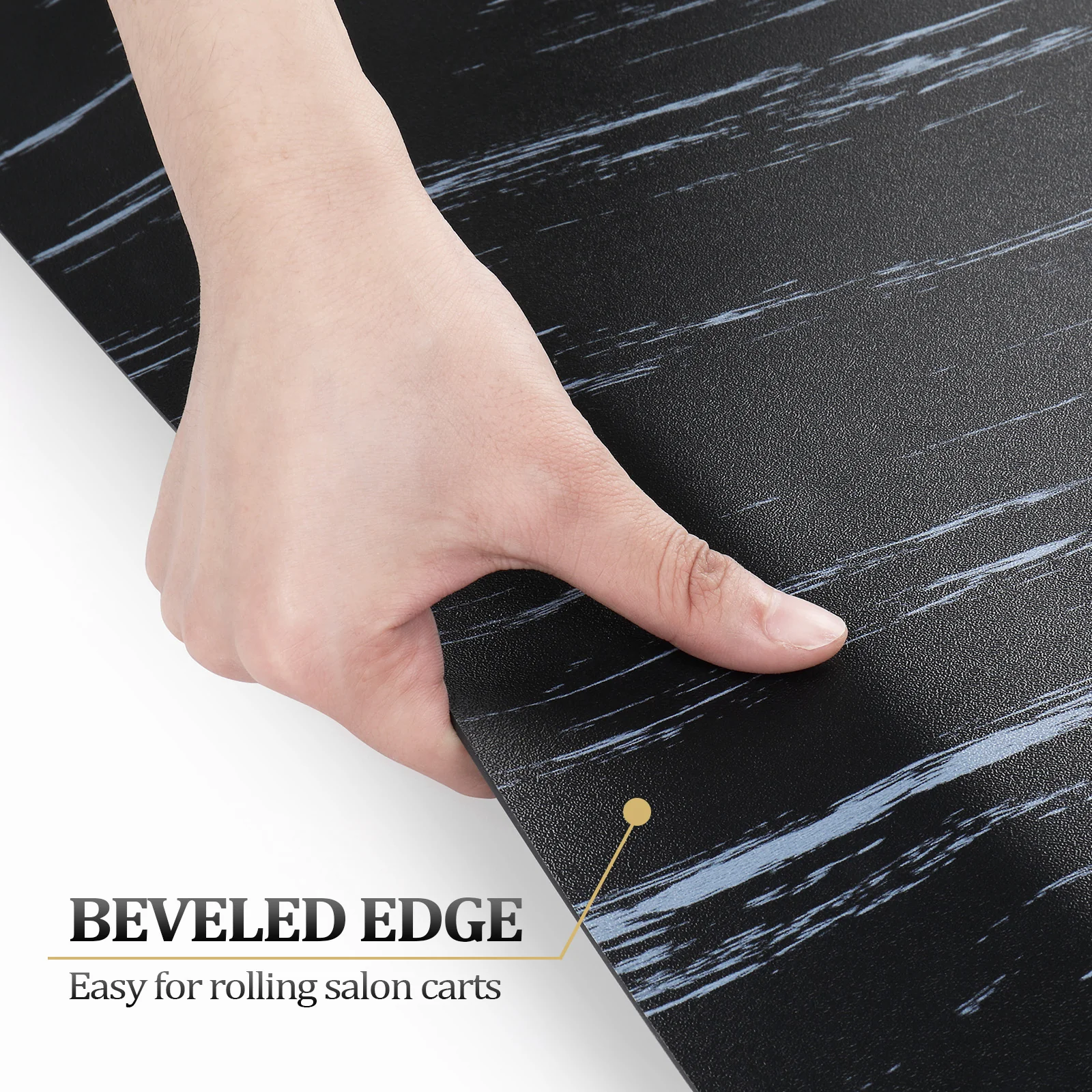 OmySalon 4' x 5' Salon Anti Fatigue Mat Hexagon Barber Mat for Round Base Styling Chair 1/2in 7/8in Thick - Image 13