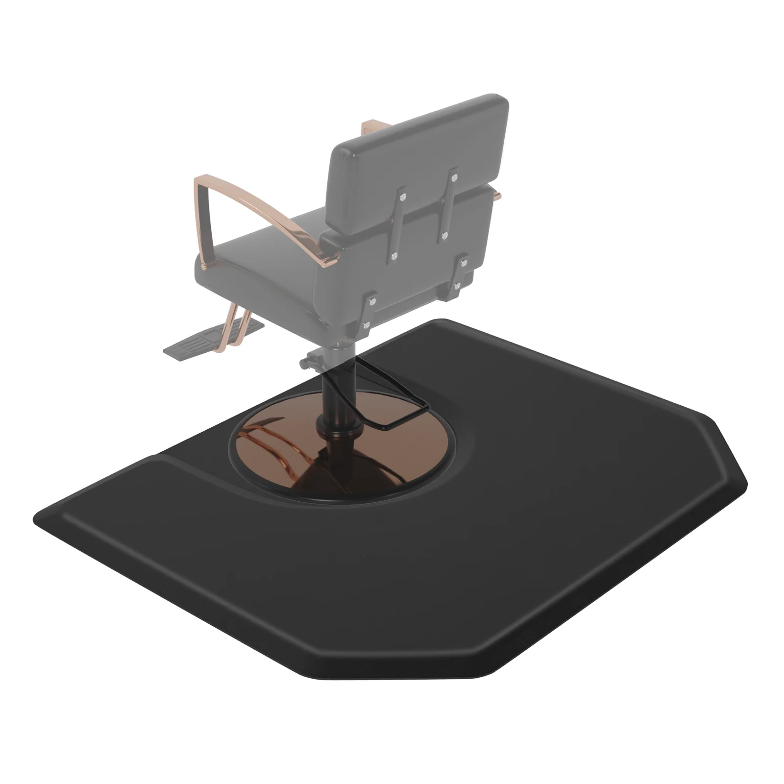 OmySalon 4' x 5' Salon Anti Fatigue Mat Hexagon Barber Mat for Round Base Styling Chair 1/2in 7/8in Thick - Image 17