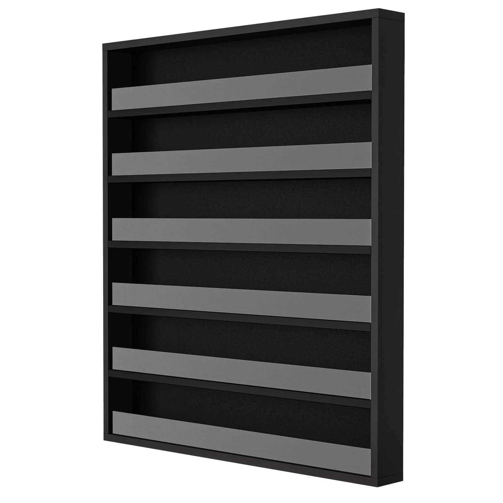 OmySalon 6 Layers Wall Mount Nail Polish Organizer Rack w/Acrylic Baffle - Image 10