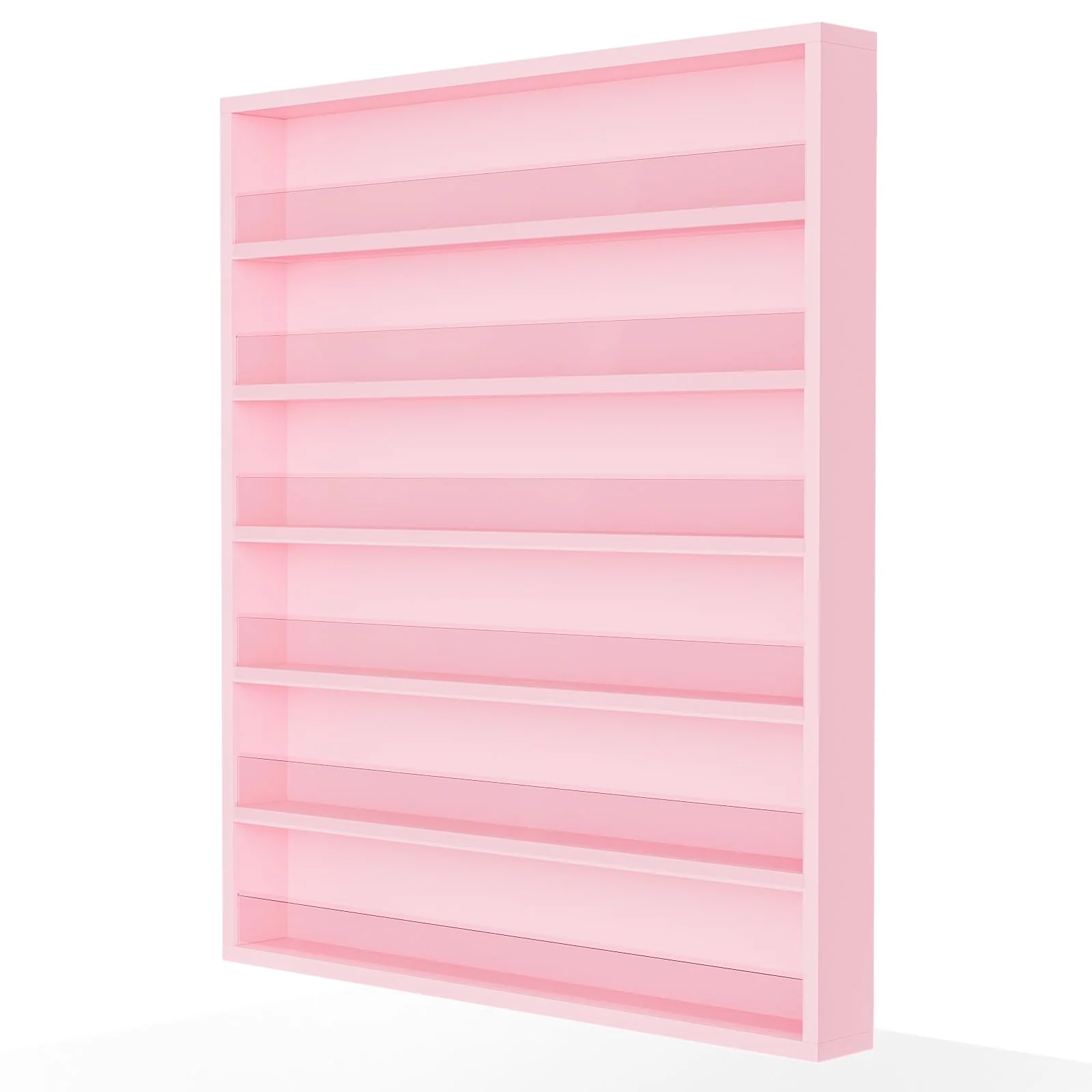 OmySalon 6 Layers Wall Mount Nail Polish Organizer Rack w/Acrylic Baffle - Image 17