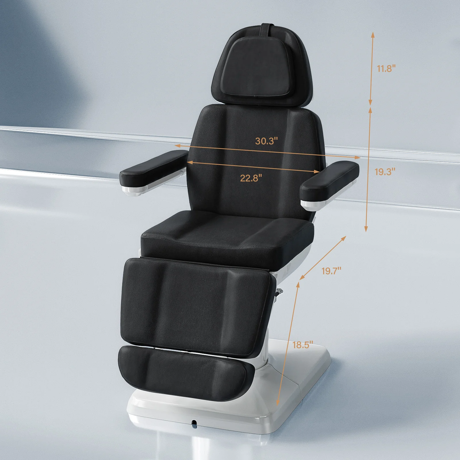 OmySalon LBT3 73in Multi-function 120° Rotation Electric Remote One-touch Operate 3 Motors Facial Massage Bed - Image 10