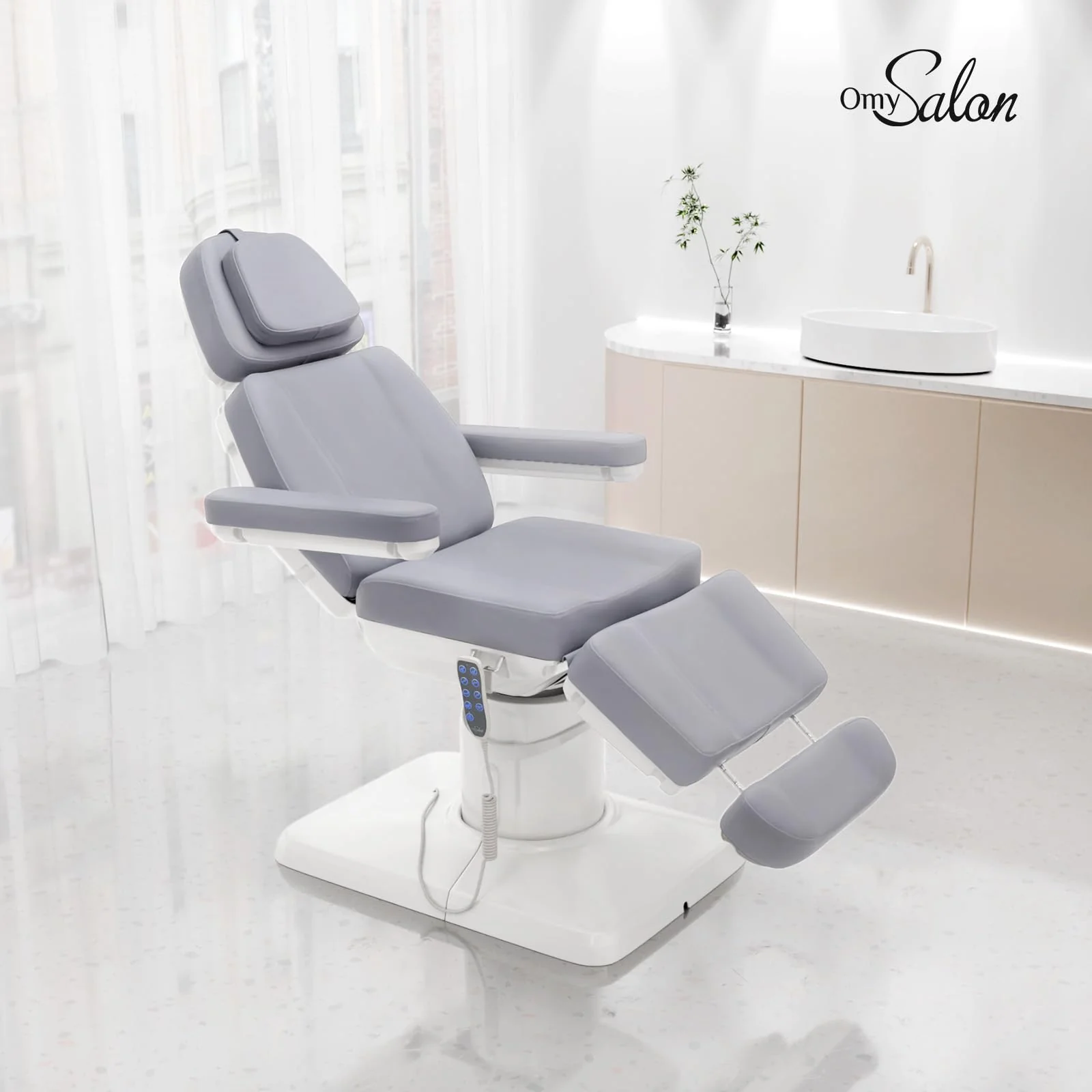 OmySalon LBT3 73in Multi-function 120° Rotation Electric Remote One-touch Operate 3 Motors Facial Massage Bed - Image 18