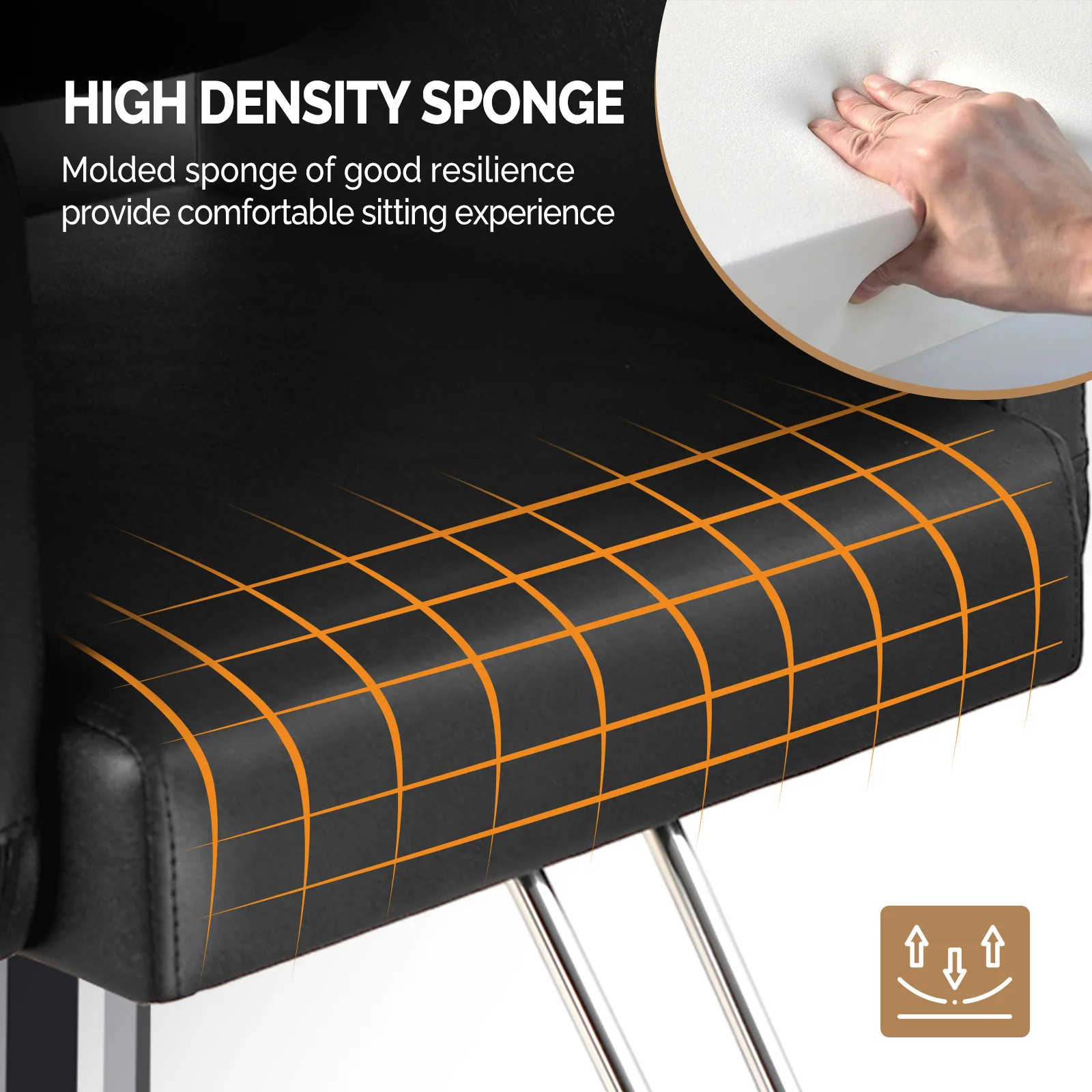 OmySalon SC1801 All Purpose Heavy Duty Reclining Minimalist Hair Salon Chair w/Headrest - Image 6