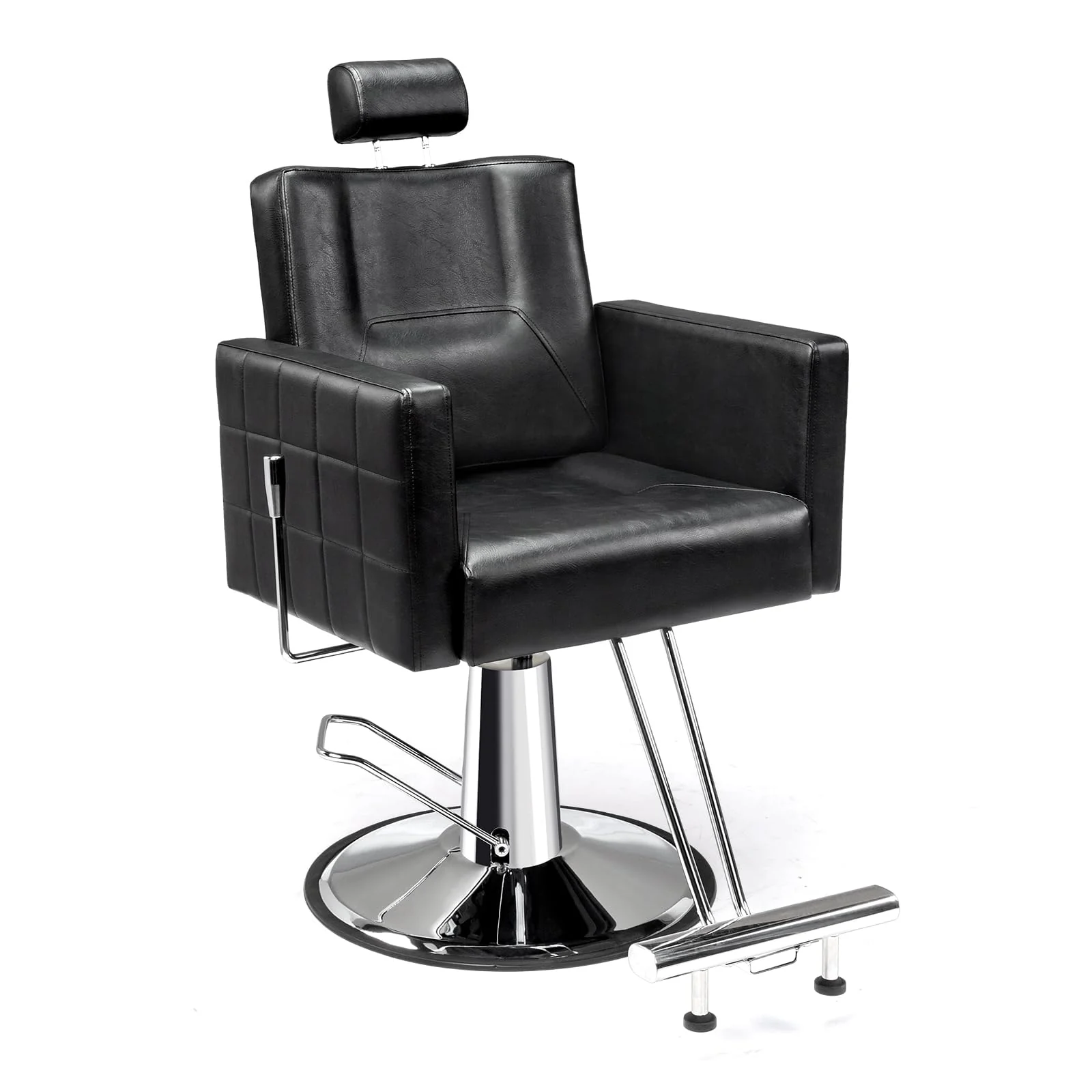 OmySalon SC2301 All Purpose Heavy Duty Hydraulic Reclining Hair Salon Chair w/Headrest - Image 10