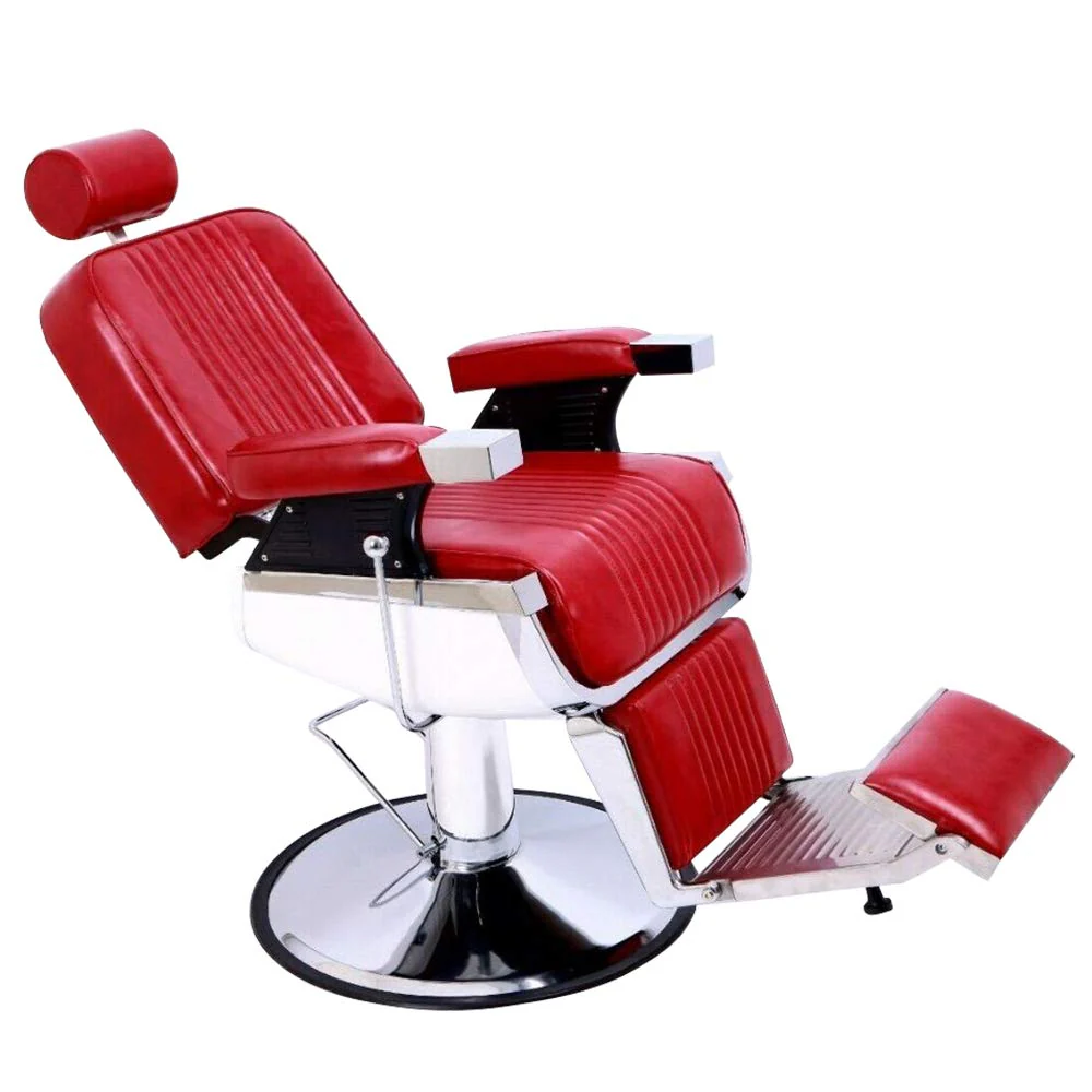 OmySalon PH773 Professional Heavy Duty Hydraulic Reclining Barber Chair - Image 14