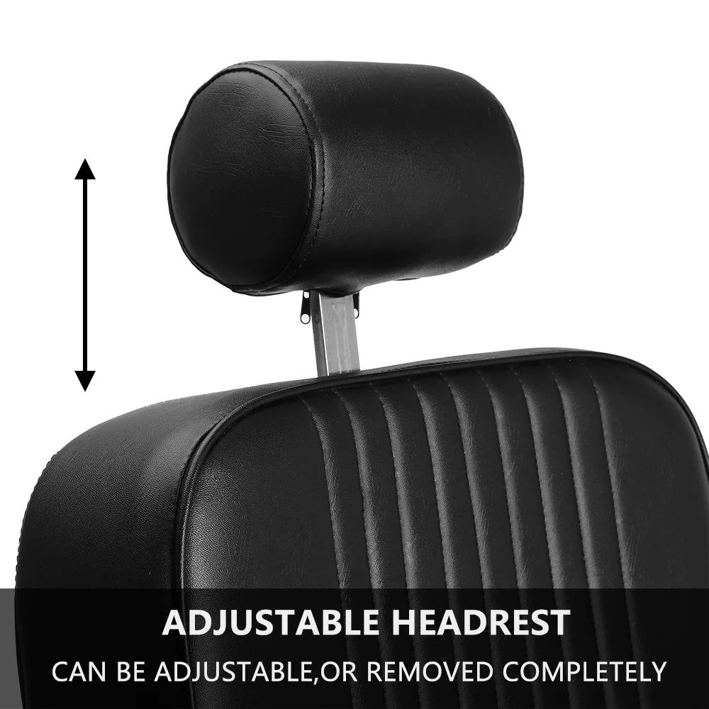 OmySalon PH773 Professional Heavy Duty Hydraulic Reclining Barber Chair - Image 7