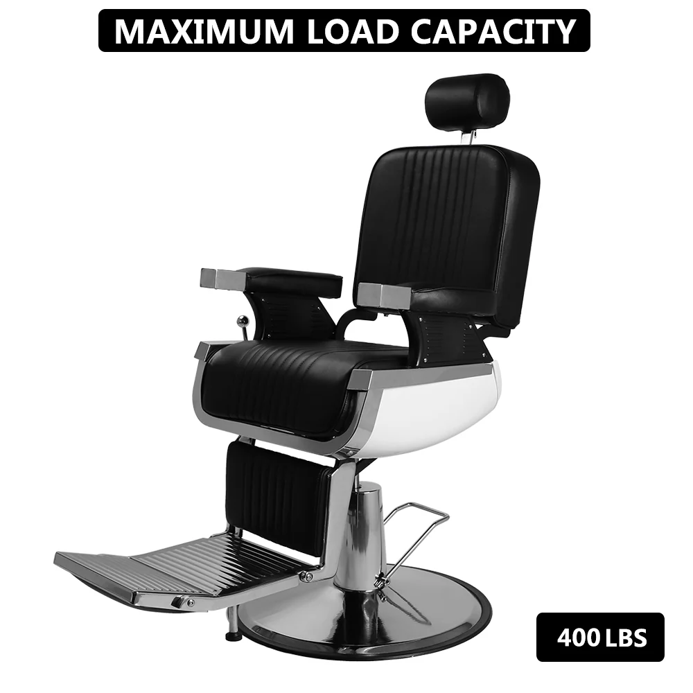 OmySalon PH773 Professional Heavy Duty Hydraulic Reclining Barber Chair - Image 9
