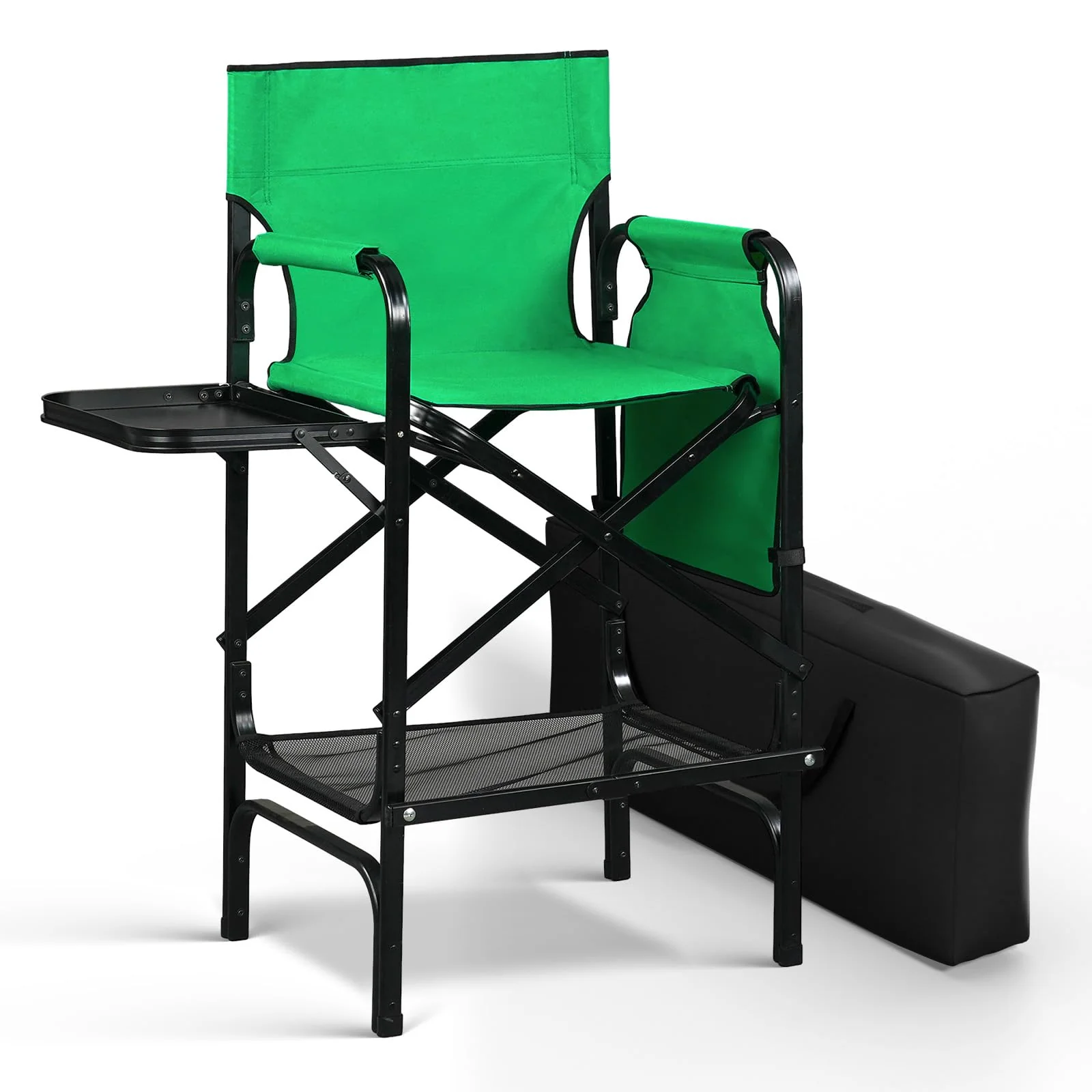 Omysalon 30in Portable Folding Director Chair with Collapsible Side Table - Image 23