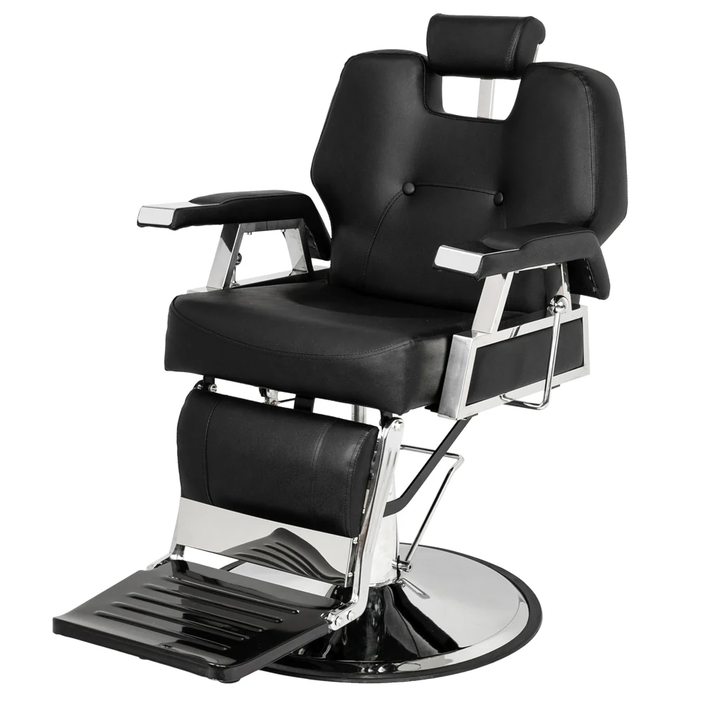 OmySalon BC1501 Professional Heavy Duty Hydraulic Reclining Barber Chair - Image 20