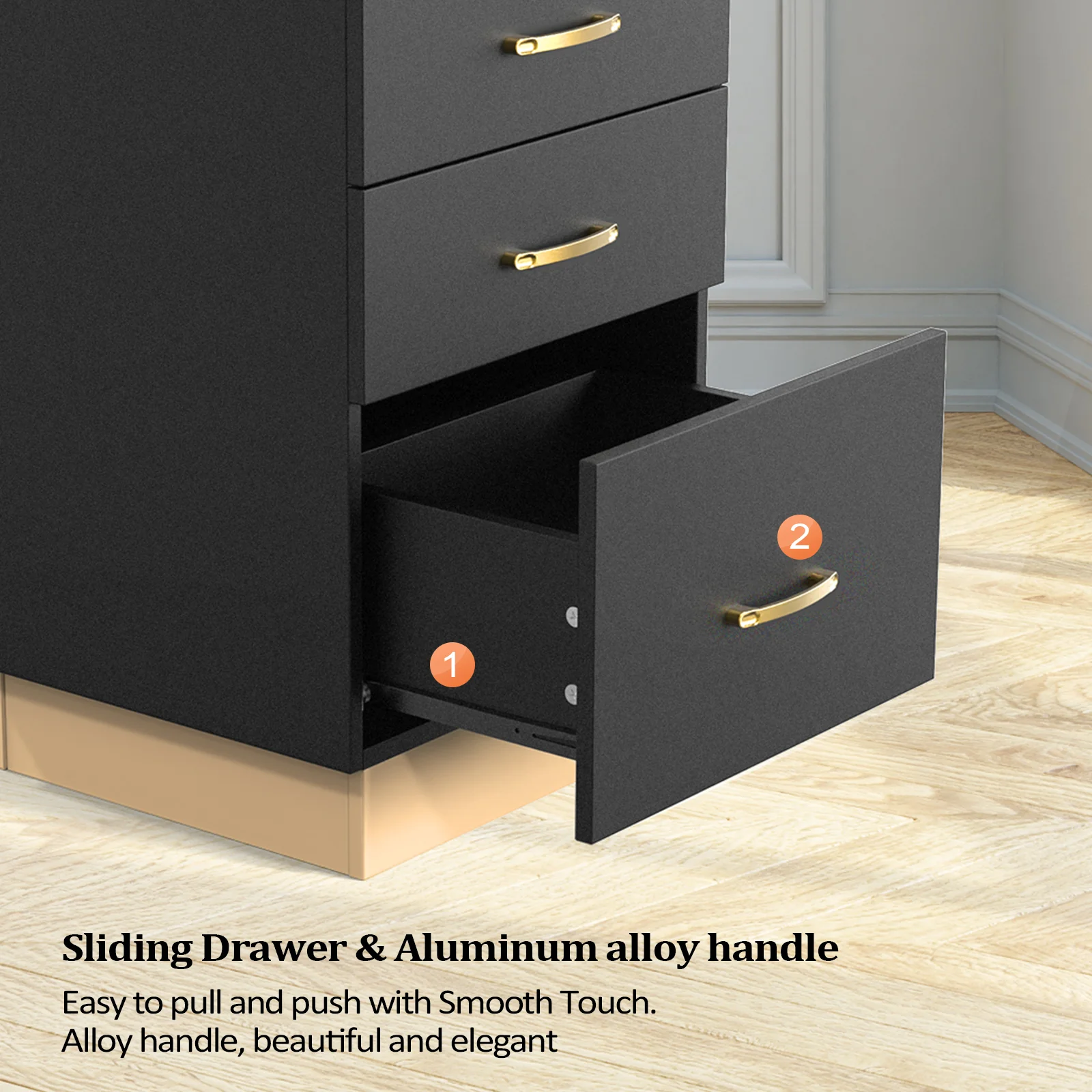 OmySalon HSC-23 Salon Styling Storage Station w/3 Drawers 1 Storage Basin 3 Hair Dryer Holders - Image 13