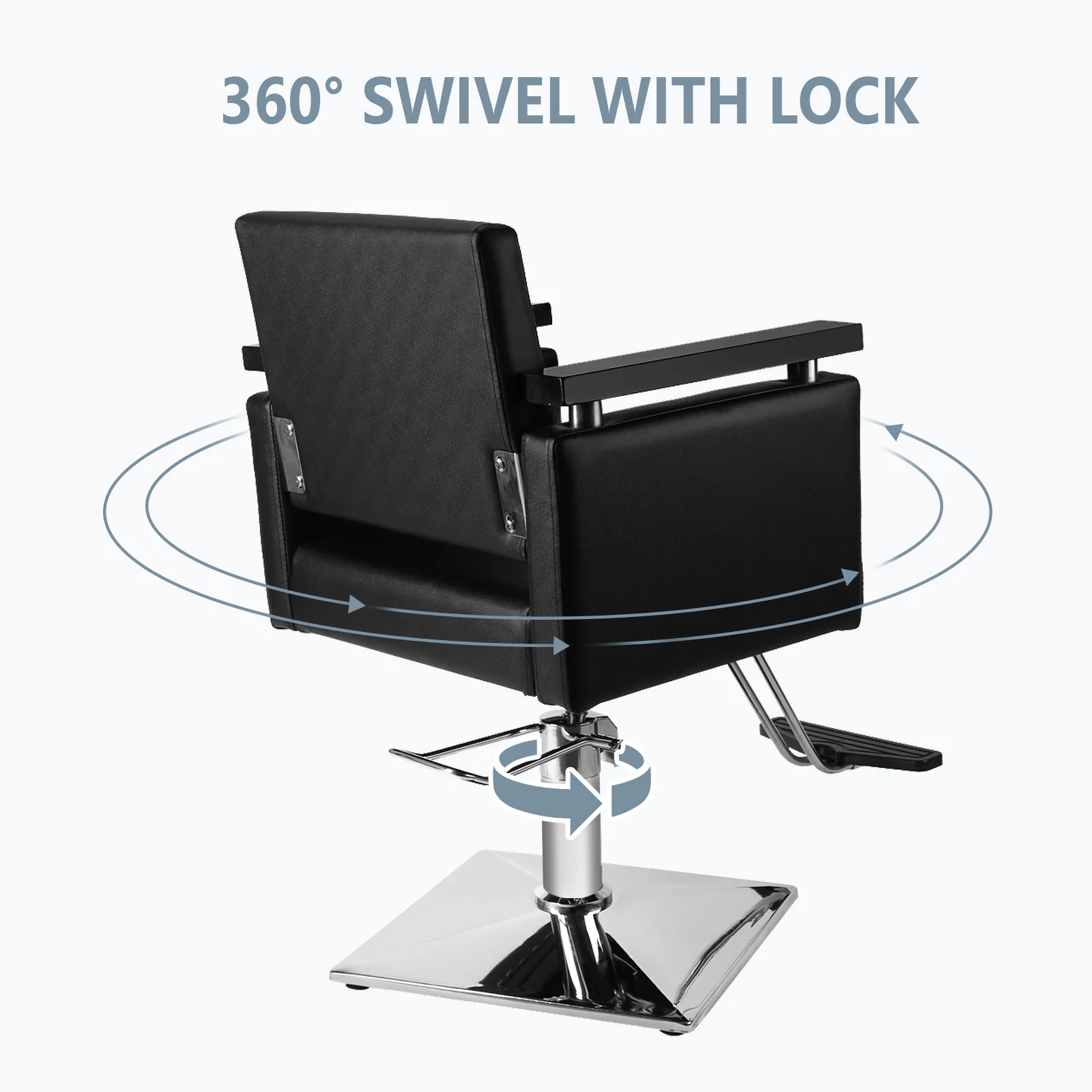 OmySalon SC05 Hydraulic 360-Degree Swivel Hair Stylist Salon Chair - Image 5
