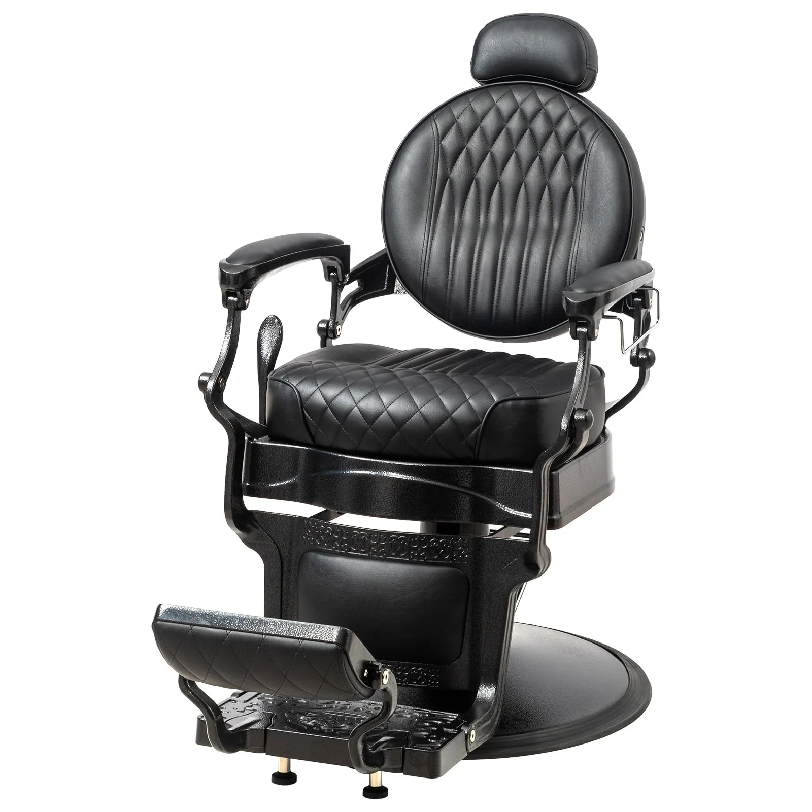 OmySalon BC1603 Retro Heavy Duty Hydraulic Recline Barber Chair - Image 13