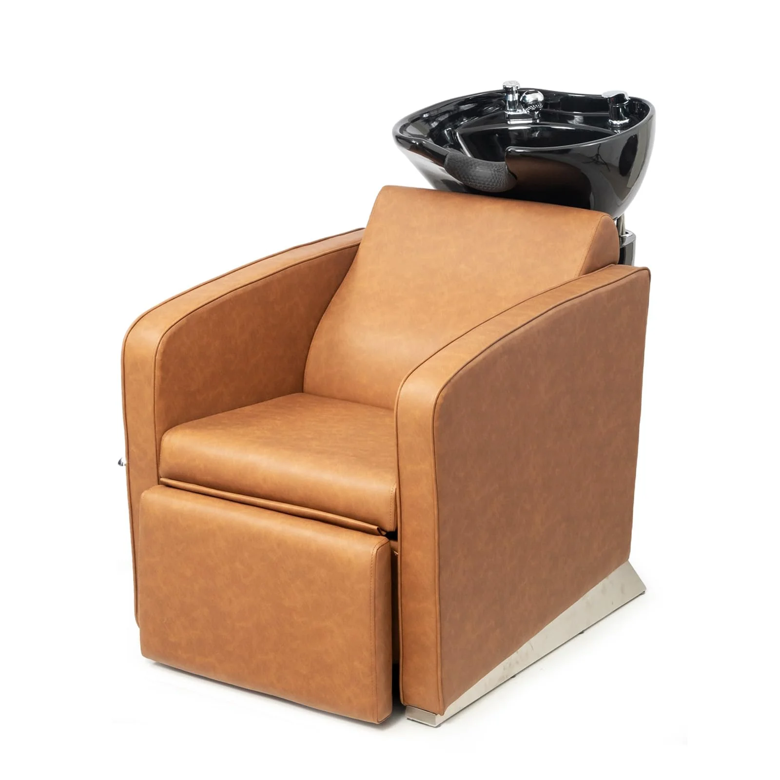 OmySalon BU1221 Salon Shampoo Backwash Chair Unit with Ceramic Shampoo Bowl & Adjustable Footrest - Image 18