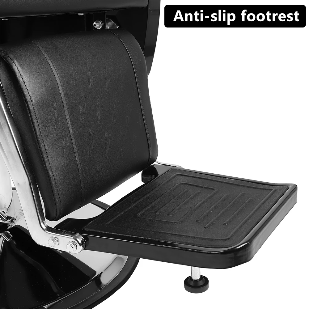 OmySalon BC1202 Classical Style Heavy Duty Hydraulic Reclining Barber Chair - Image 7