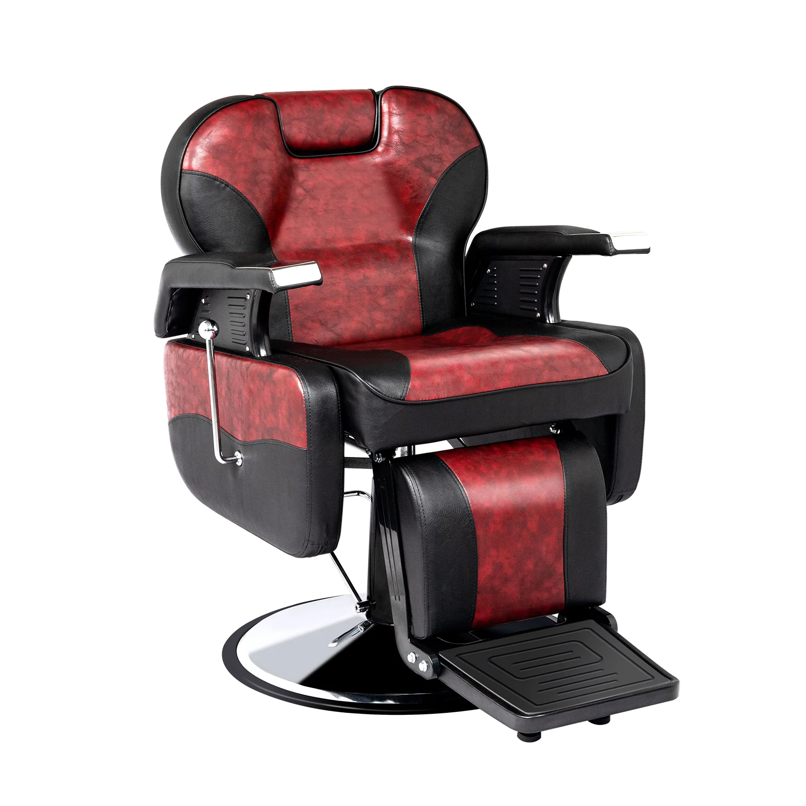 OmySalon BC1201 Classical Style Heavy Duty Hydraulic Reclining Barber Chair - Image 10