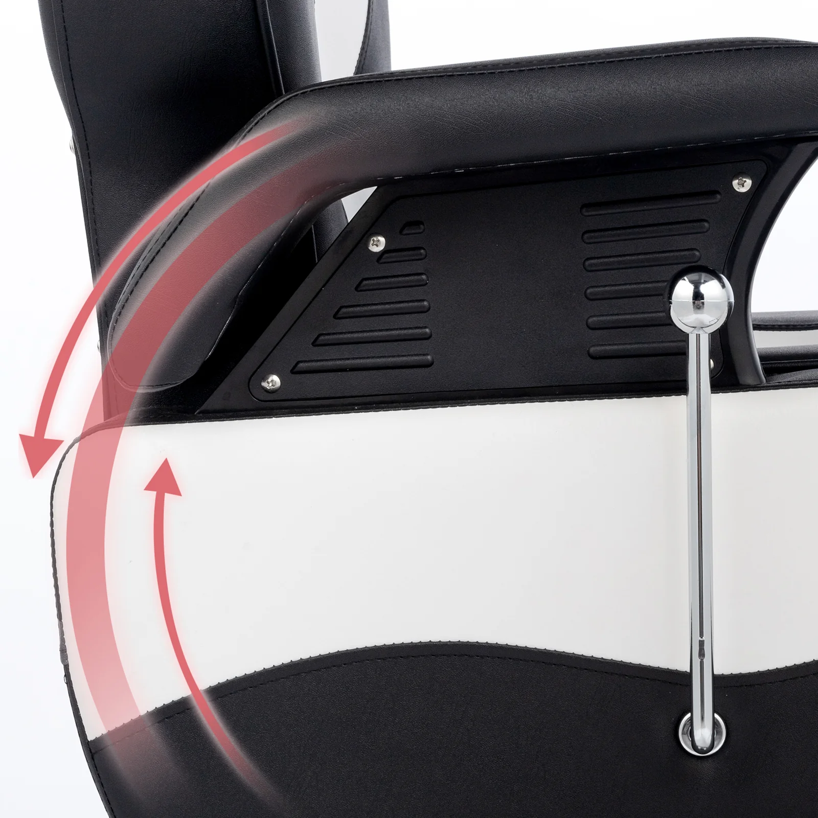 OmySalon BC1201 Classical Style Heavy Duty Hydraulic Reclining Barber Chair - Image 5