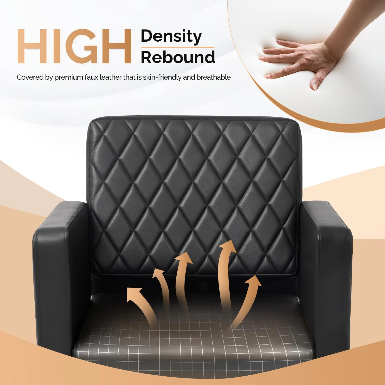 OmySalon DC1201 Professional Extra Wide Seat Dryer Chair - Image 6