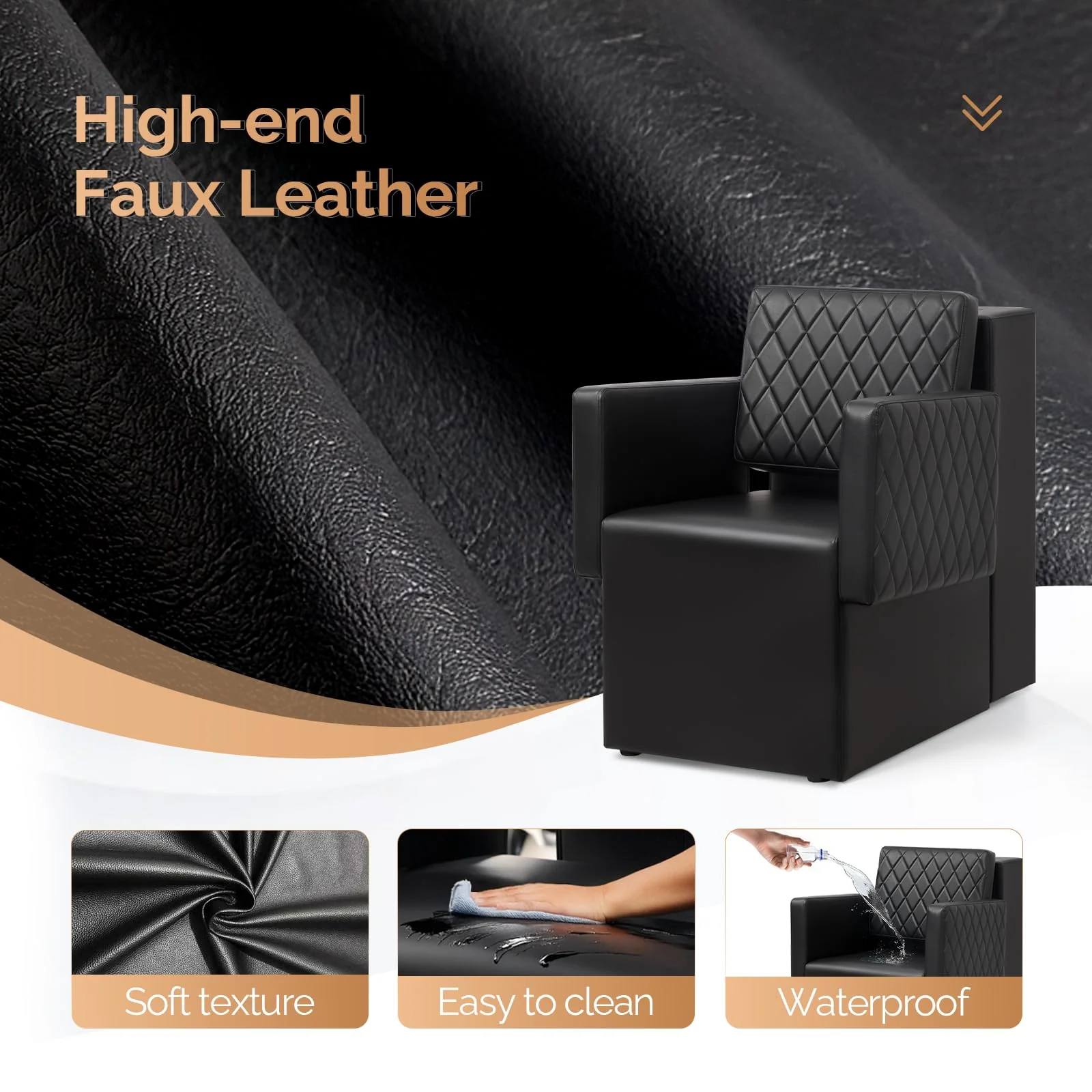 OmySalon DC1201 Professional Extra Wide Seat Dryer Chair - Image 7