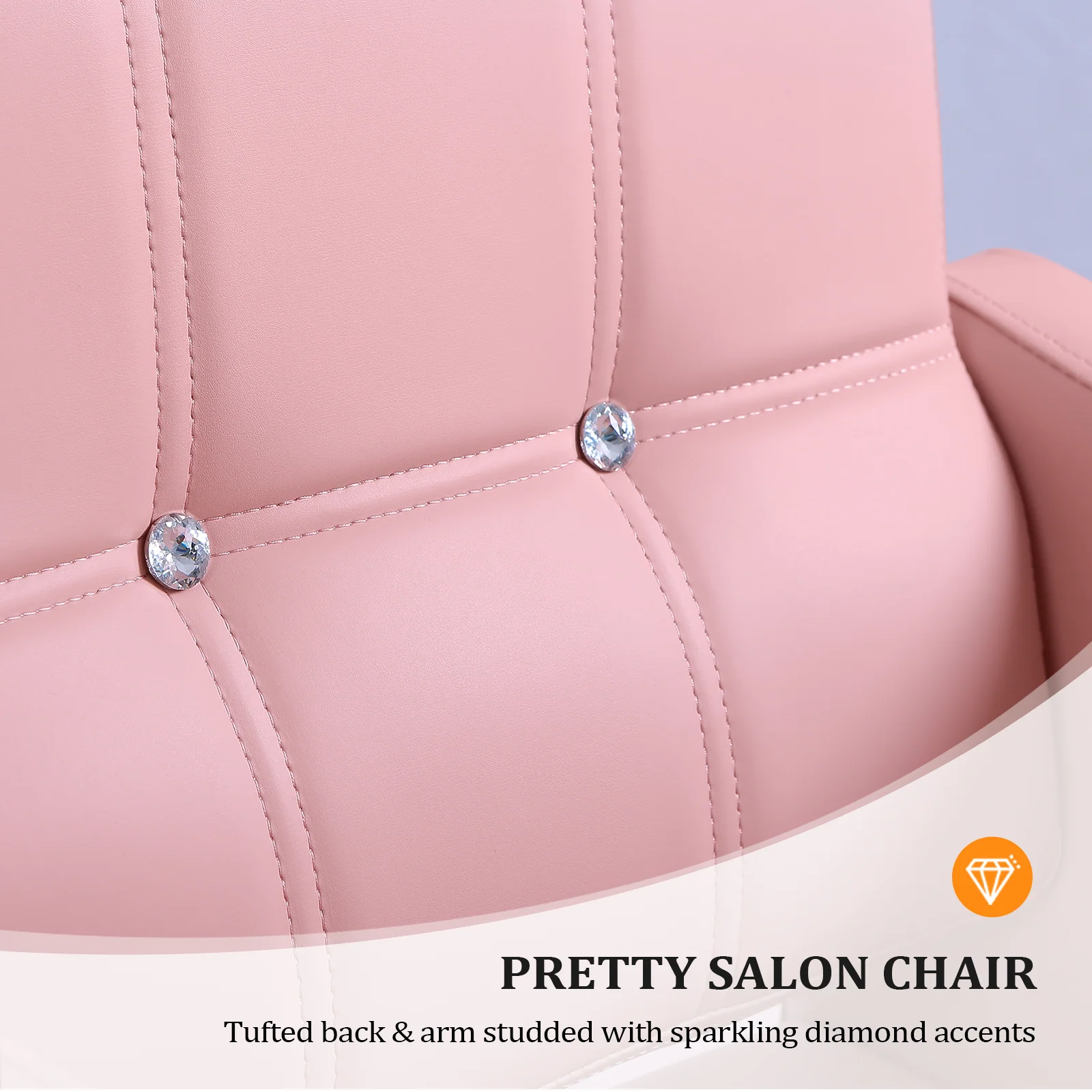 OmySalon SC1701 Heavy Duty Hydraulic Hair Stylist Salon Chair w/Diamond Accents - Image 12