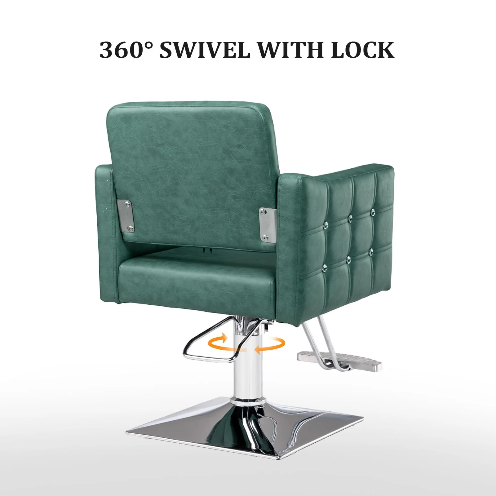 OmySalon SC1701 Heavy Duty Hydraulic Hair Stylist Salon Chair w/Diamond Accents - Image 23