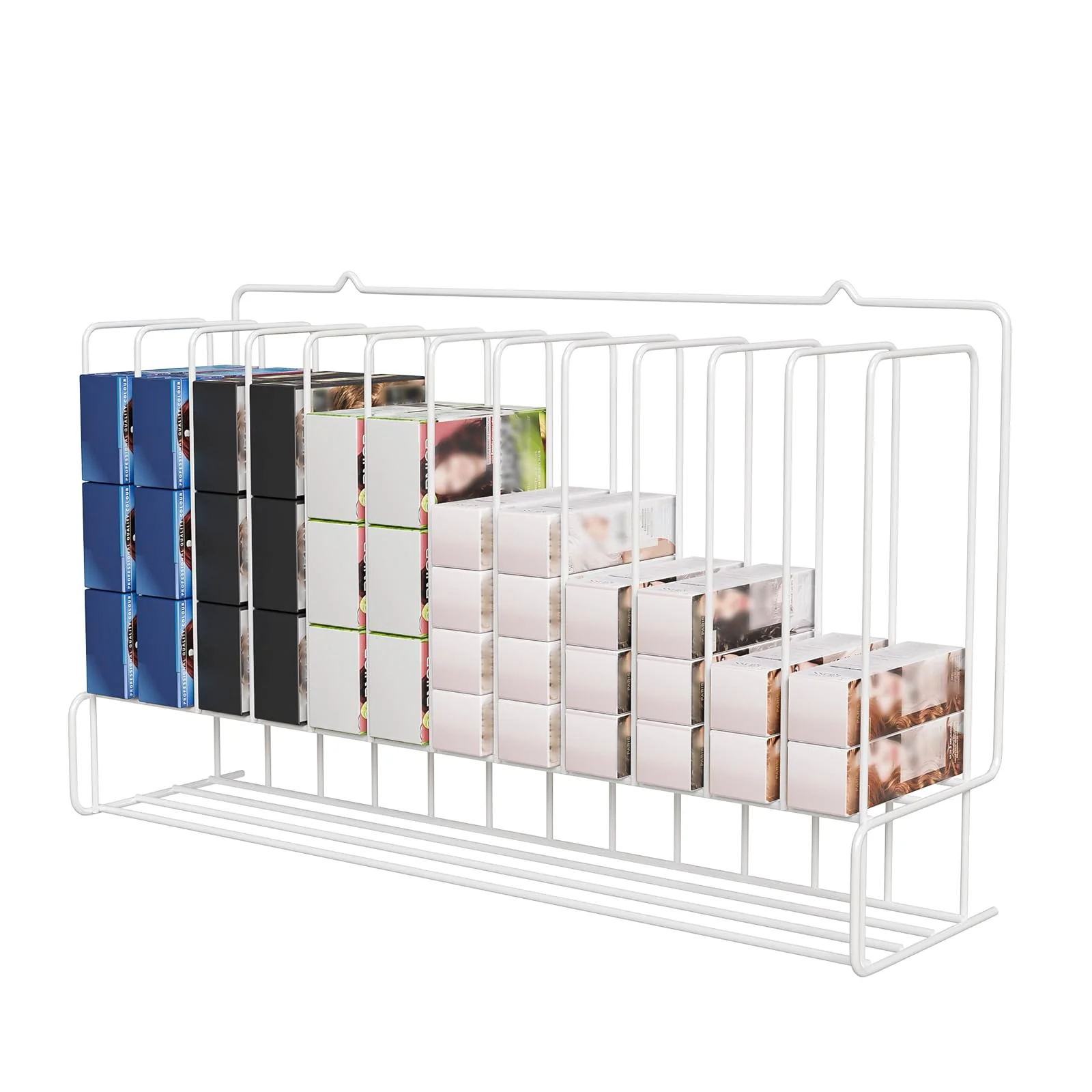 OmySalon HCRM Professional Wall Mounted Metal Salon Hair Color Dye Tube Organizer Storage Rack - Image 21