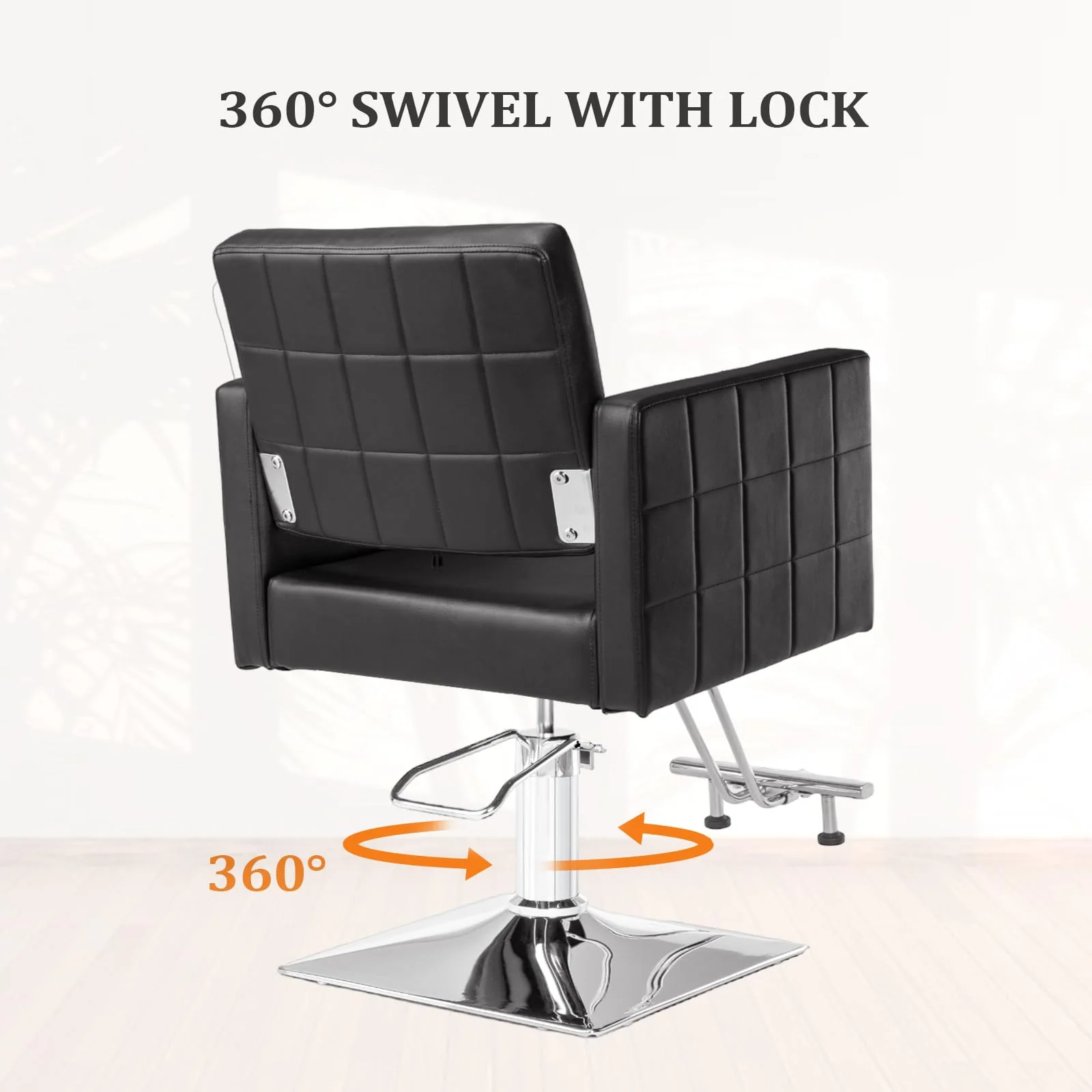 OmySalon SC2001 Heavy Duty Hydraulic Wide Seat Hair Stylist Salon Chair - Image 6