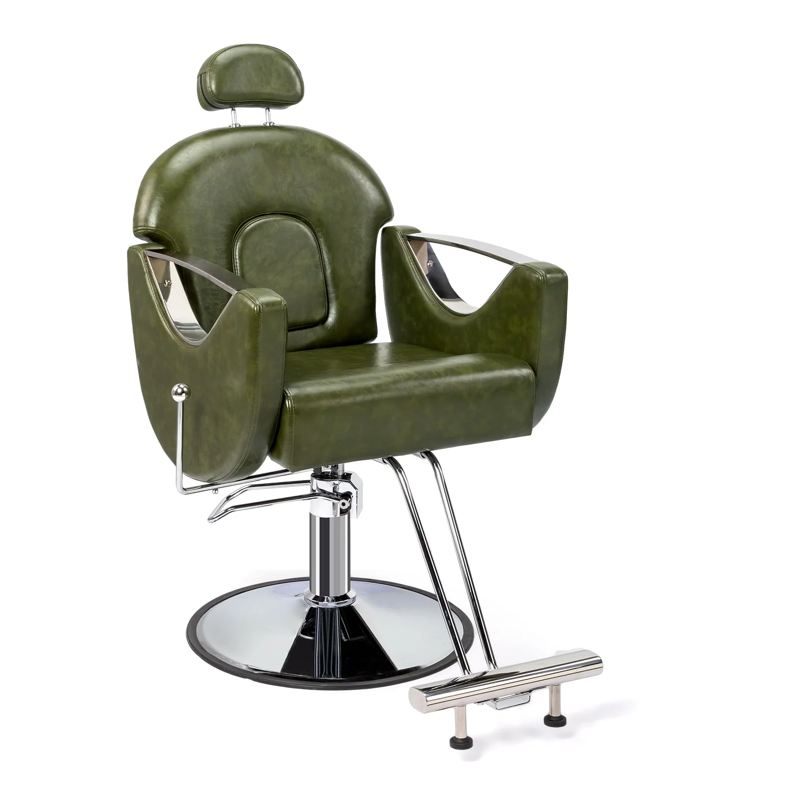 OmySalon SC2101 All Purpose Heavy Duty Reclining Hair Salon Chair w/Headrest - Image 10