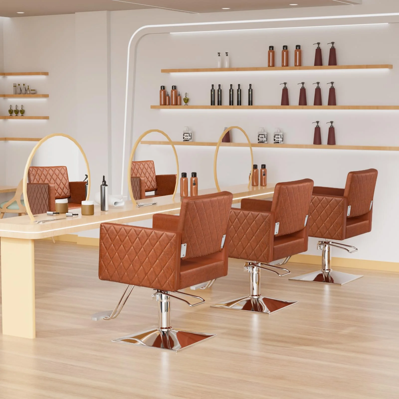 OmySalon SC2002 Heavy Duty Hydraulic Wide Seat Hair Stylist Salon Chair - Image 12