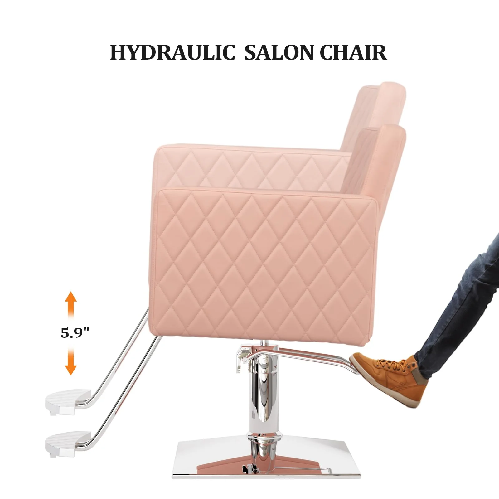 OmySalon SC2002 Heavy Duty Hydraulic Wide Seat Hair Stylist Salon Chair - Image 34